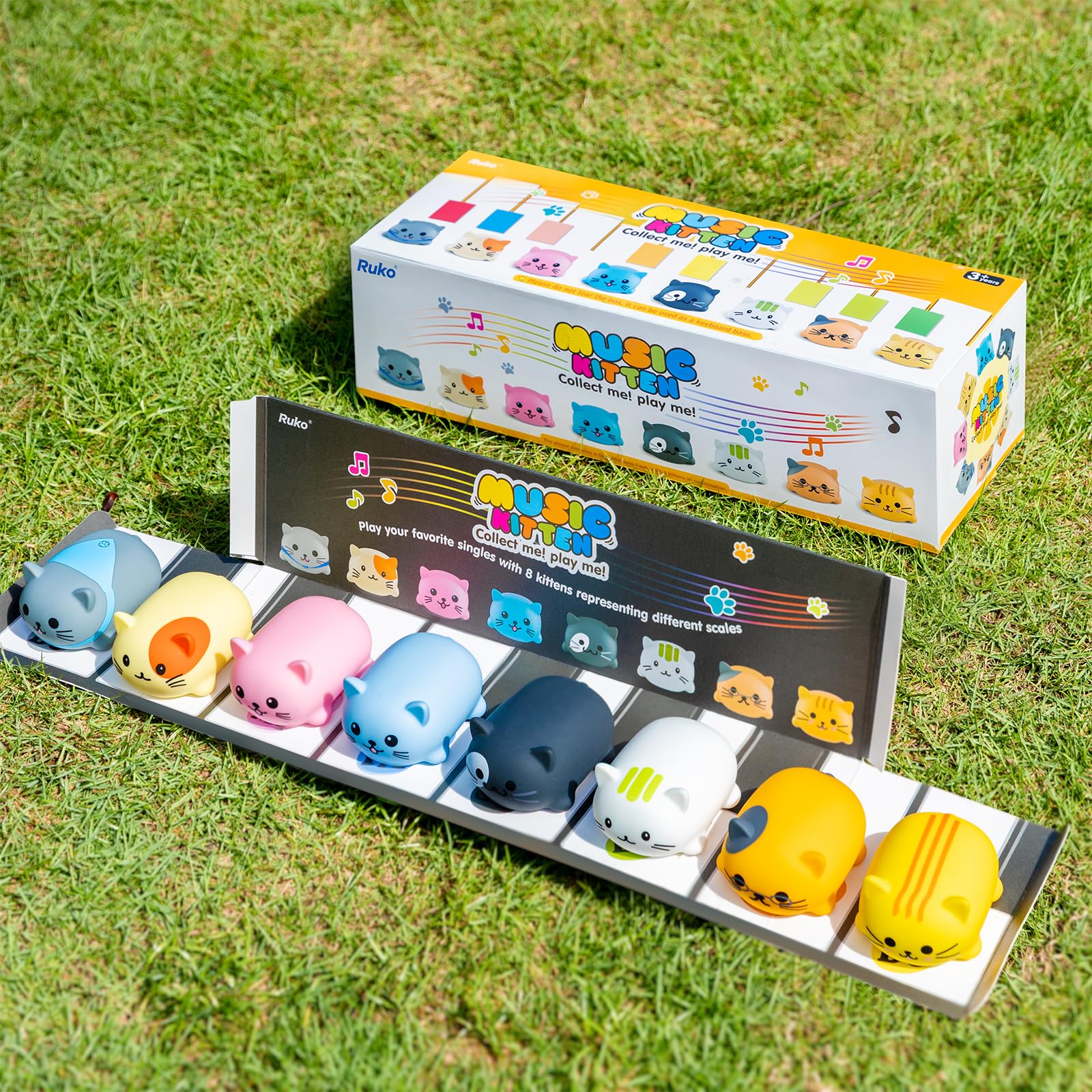 Ruko 1701A Musical Kittens Kids Keyboard with Cute Meow Tone, Music Cat Touch Play Music Scale