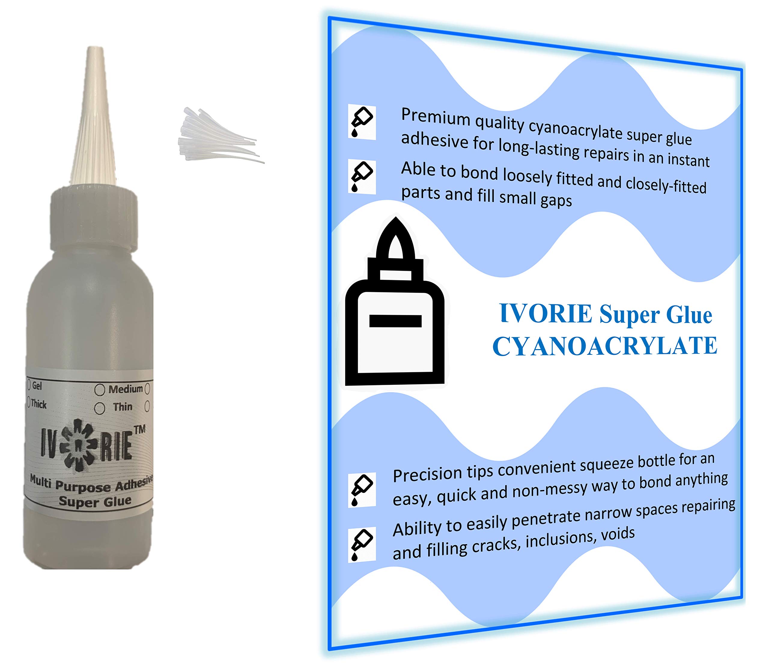 Dental Lab Super Glue Adhesive Instant Bonding Gel (2oz), 47 OFF