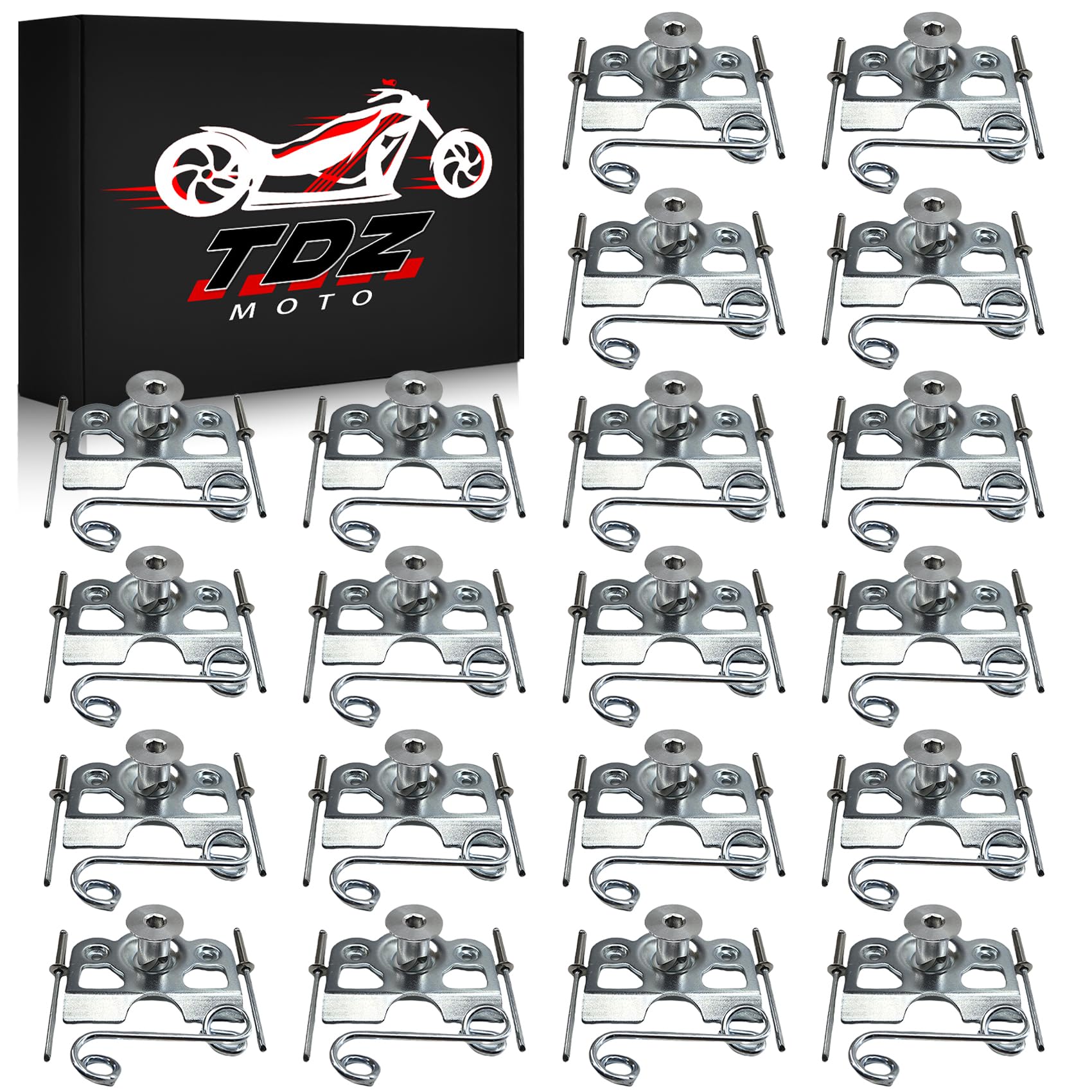 Dzus Fasteners 10 Pack - Quick Release Steel Buttons -5