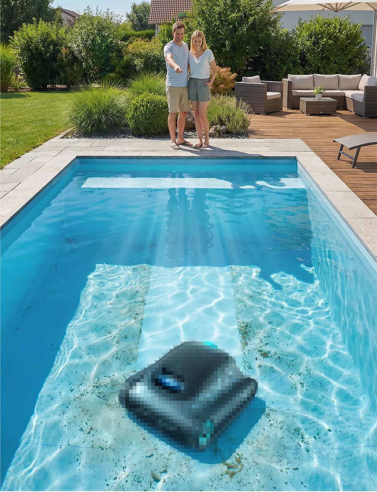 Mellbree 16.8V Ladegerät für Aiper Scuba S1 E1 Poolroboter Reiniger | 2M Ersatz-Netzkabel für Automatische Poolsauger Staubsauger, Sicheres & Effizientes Laden