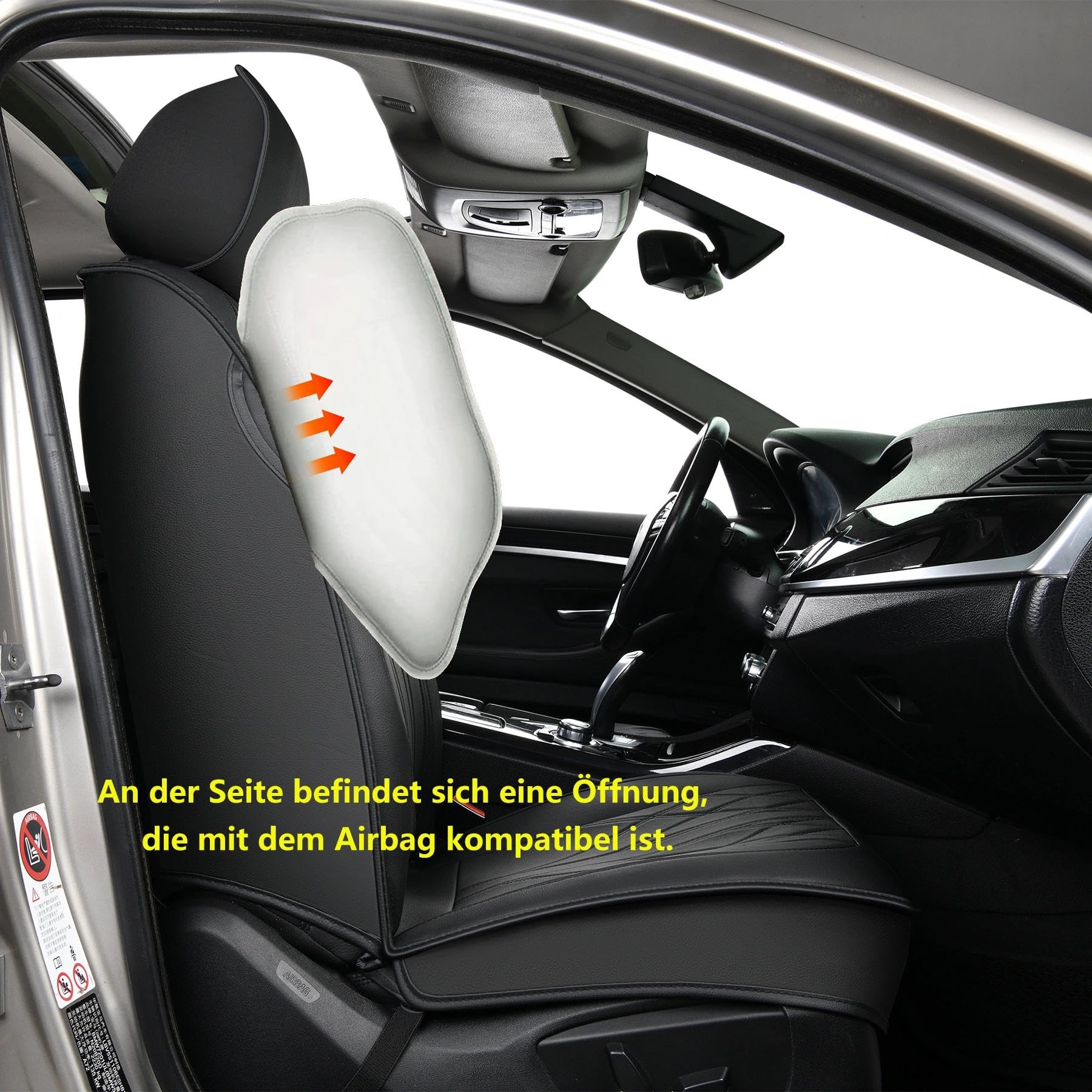 Juego completo de 5 fundas de asiento de coche de piel sintética para BMW
