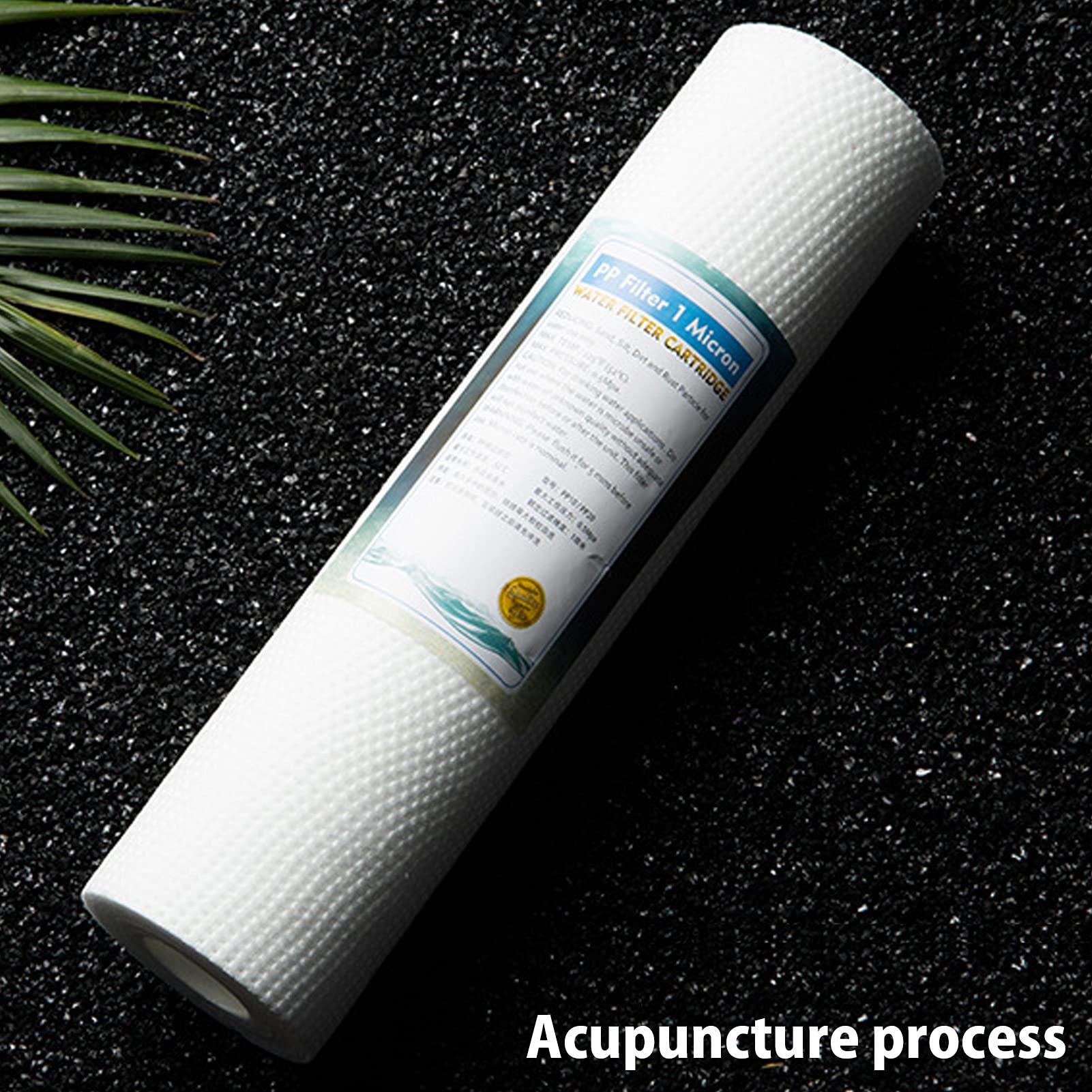 Cartuccia filtrante sedimenti scanalati (6pcs), filtro acqua per tutta la casa 1 micron, sostituzione universale 20"x2,5", sistema filtraggio sottolavello acqua commerciale