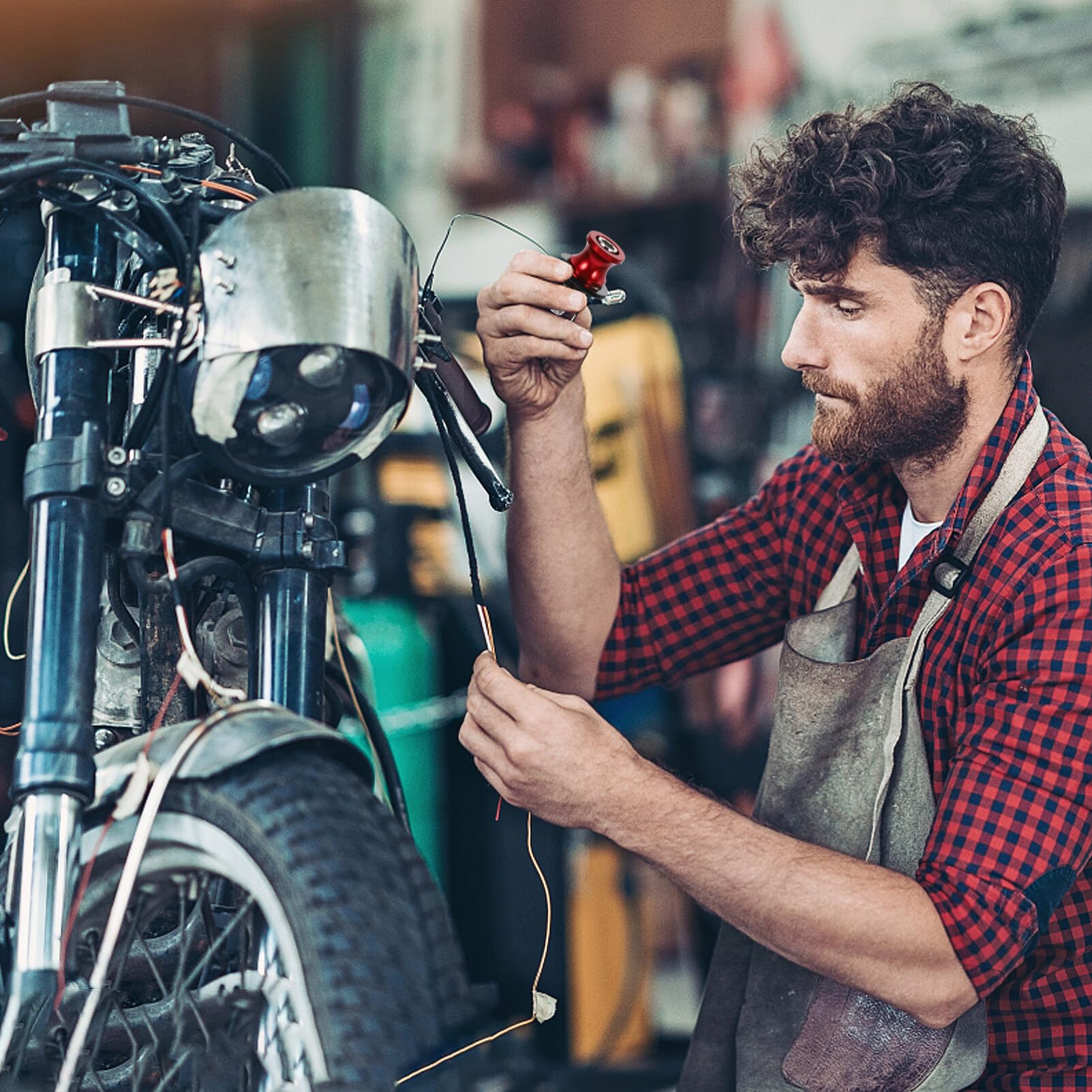 iplusmile Solidna Śruba Do Stojaka Motocyklowego Z Żelaza O Rozmiarze 10 Mm Suwaki Do Uniwersalnych Szpul Motocyklowych