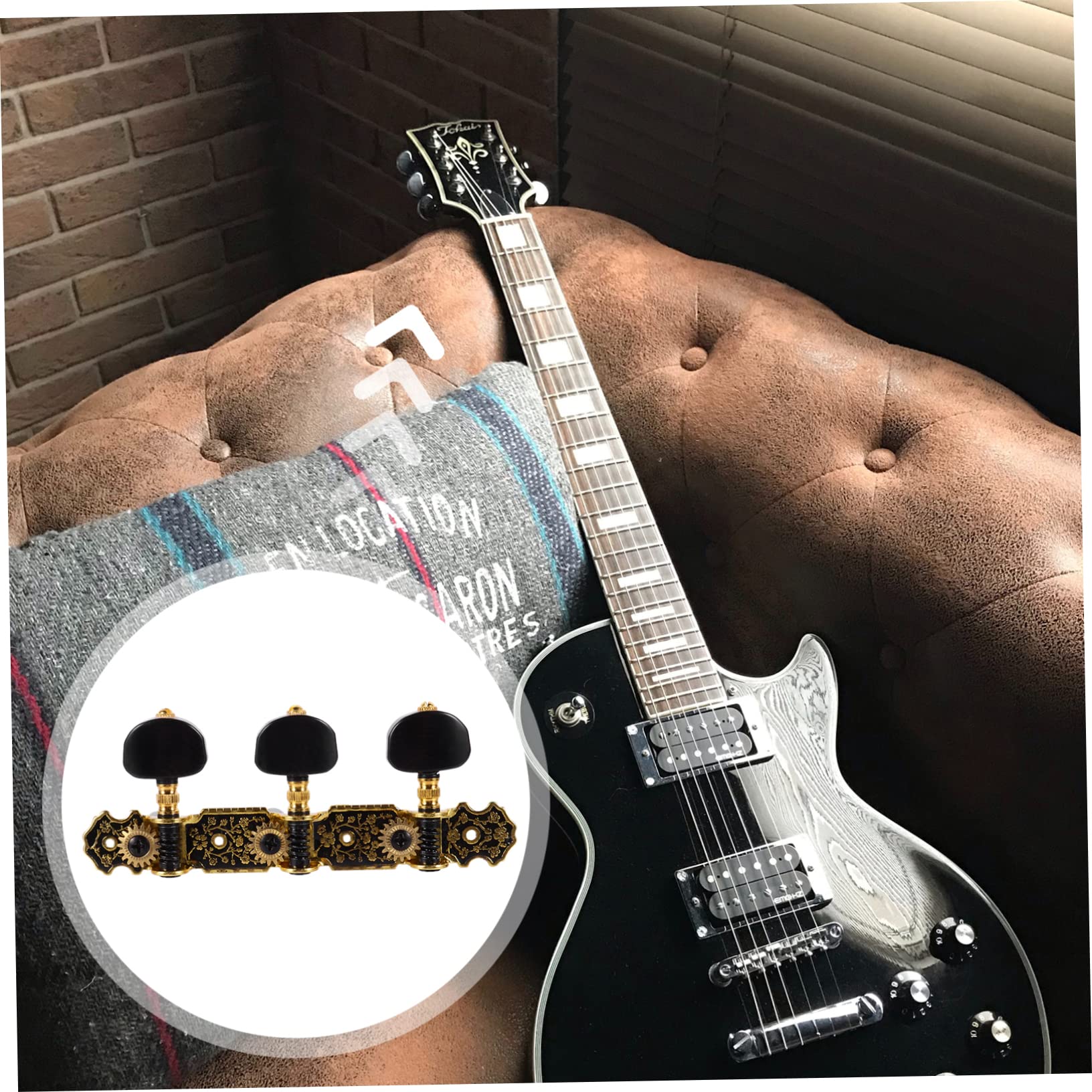 Toyvian 2paare Klassische Gitarrenstimmmechaniken Aus Präzise Stimmwirbel Für Klassische Gitarren Leicht Und Benutzerfreundlich Für Austausch Alter Stimmknöpfe