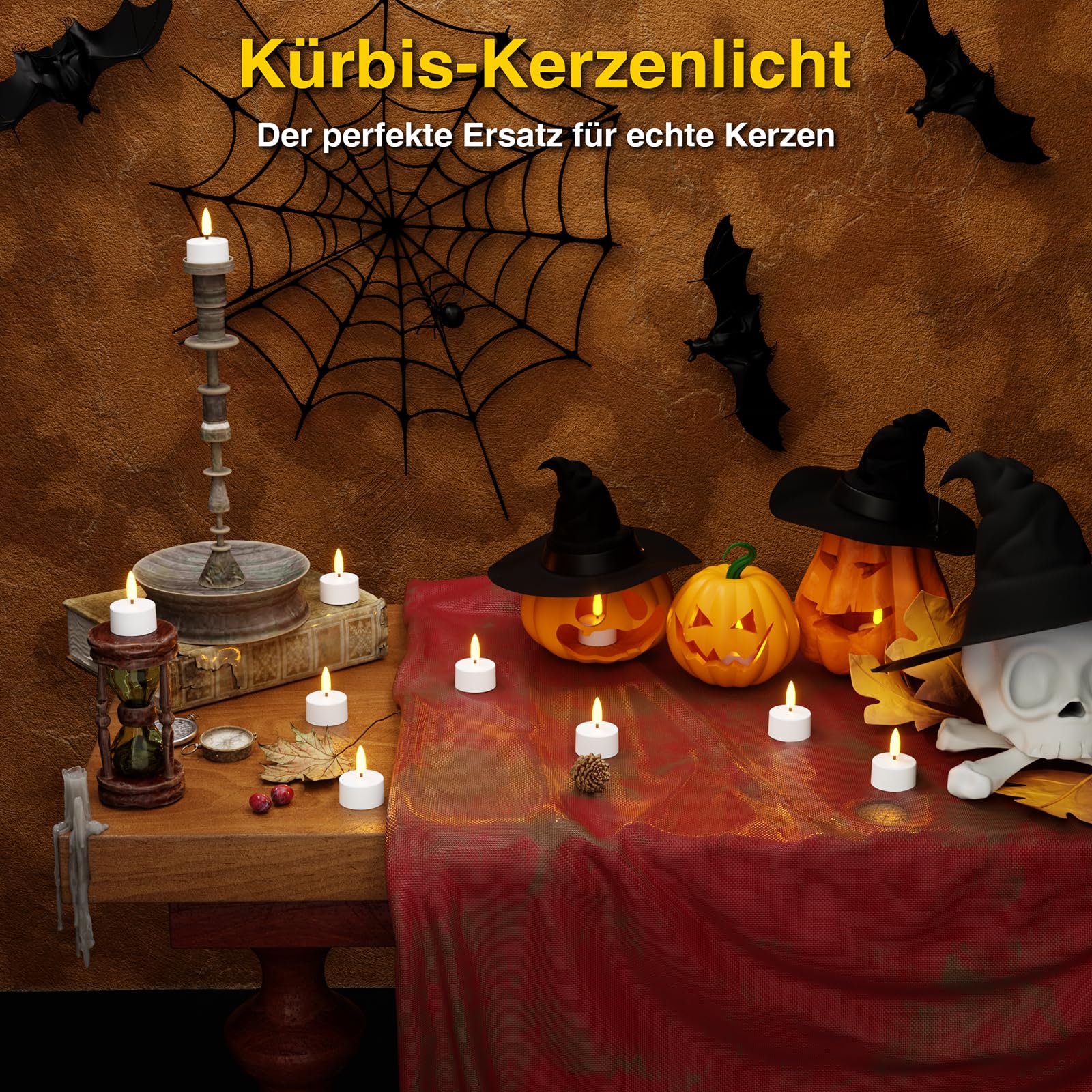 Set di 12 lumini a LED ricaricabili senza fiamma con stazione di ricarica, con telecomando e timer per matrimoni, Natale, Halloween, anniversari e decorazioni per la casa