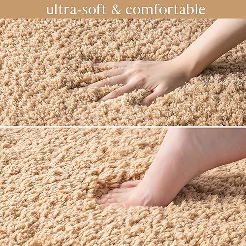 Miniatura 3 de Ashler - Juego de 2 alfombras de baño rojas, 2 piezas, tapetes de baño rectangulares de microfibra suave, lavables a máquina, 17 x 24 y 20 x 32