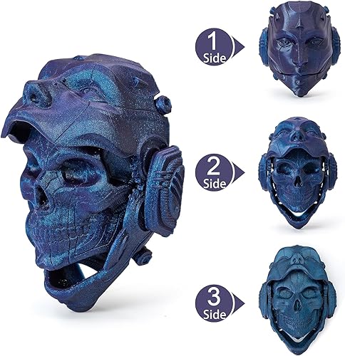 Miniatura 3 de YOUSU Filamento de ácido poliláctico (PLA) para impresora 3D de 0.069 pulgadas (0.069 in), serie camaleón, filamento negro de 2.2 libras (2.2 lbs).