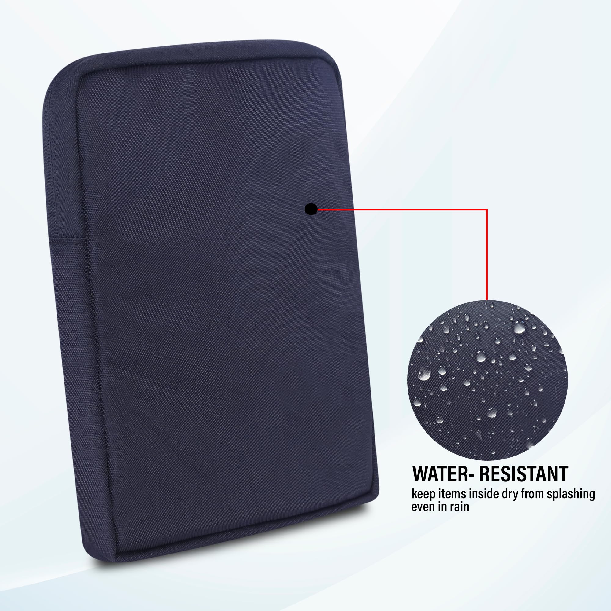 Tab-Pro Tablet Sleeve Bag Water-Resistant Case Cover Fits Upto 11.6 inch Tablets for Samsung/Lenovo/Galaxy Tab A9 Plus/S8/S9/Realme Pad/Honor X9/Xiaomi Mi pad 6/Redmi Pad/Oneplus Pad (Grey+Black) 1