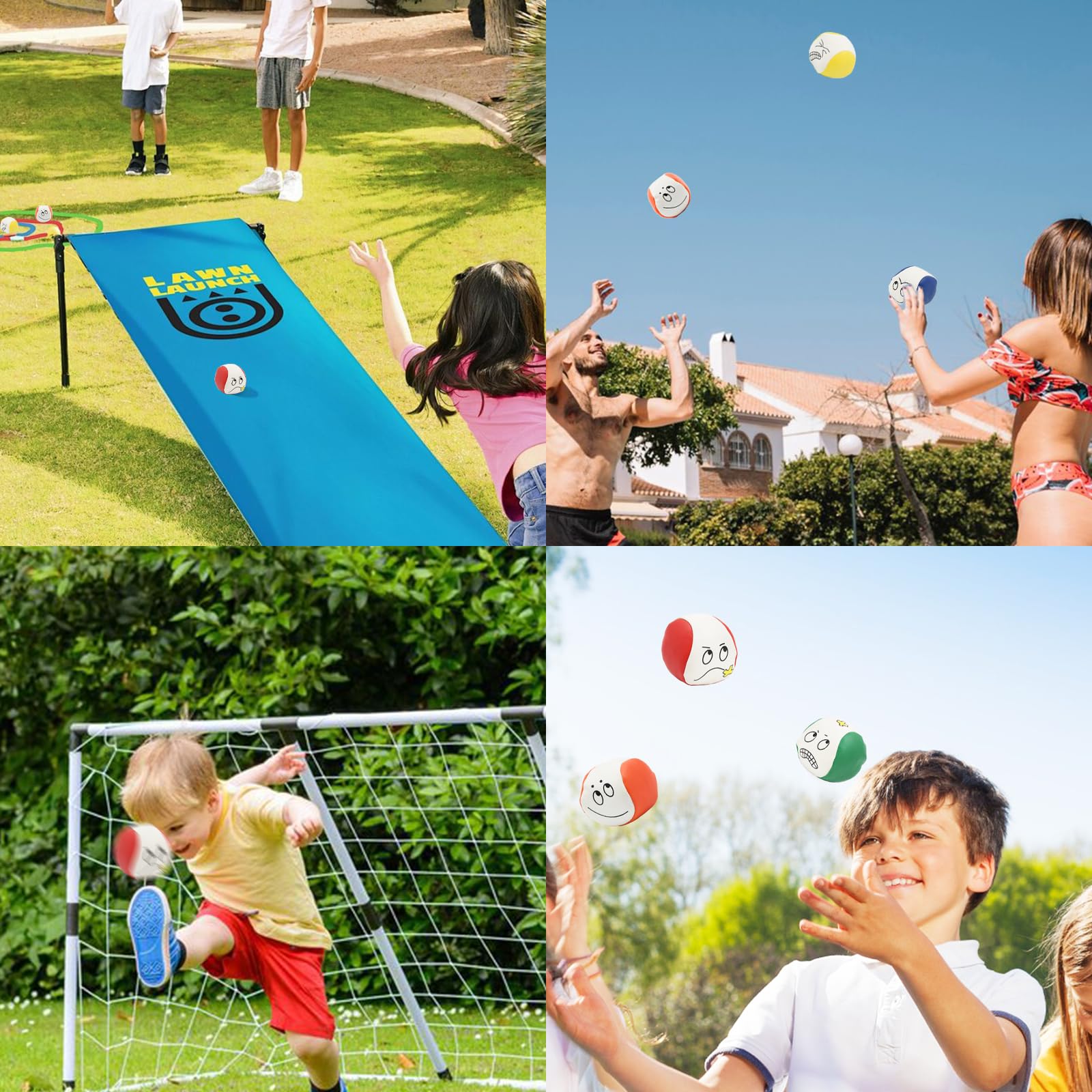Kit Cirque Balles Jonglage, 10 Pièces Balle Chamboule Tout, Jonglerie Balls pour Enfants Intérieur Extérieur