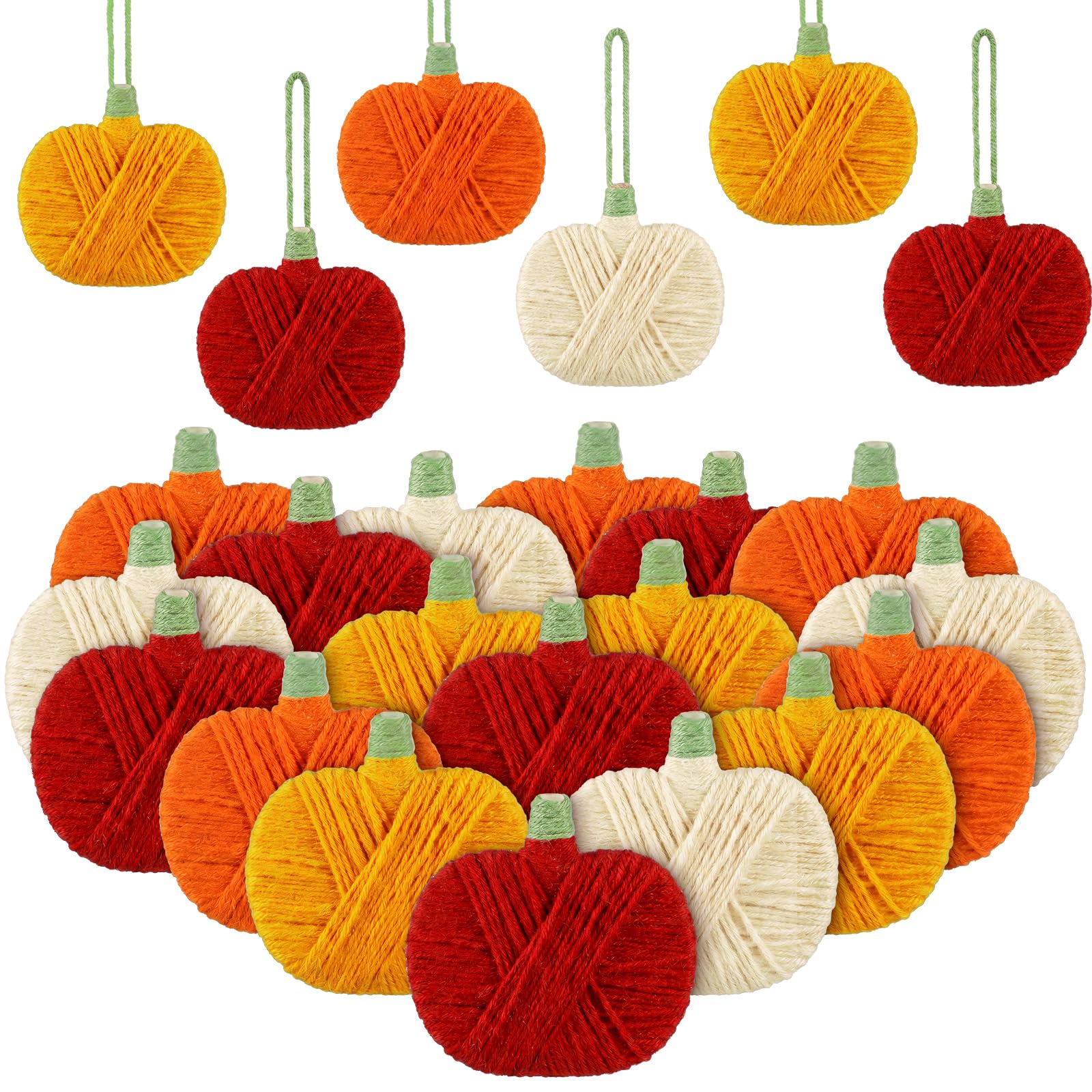 Décorations à suspendre en citrouilles au crochet pour Thanksgiving