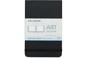 Moleskine Art Watercolor 140lb Watercolor Album, Hard Cover, Pocket Size
