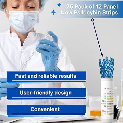 Miniatura 5 de 12 paneles ahora - Tiras de psilocibina - Tiempo de detección de 80 horas, detección rápida con alta sensibilidad