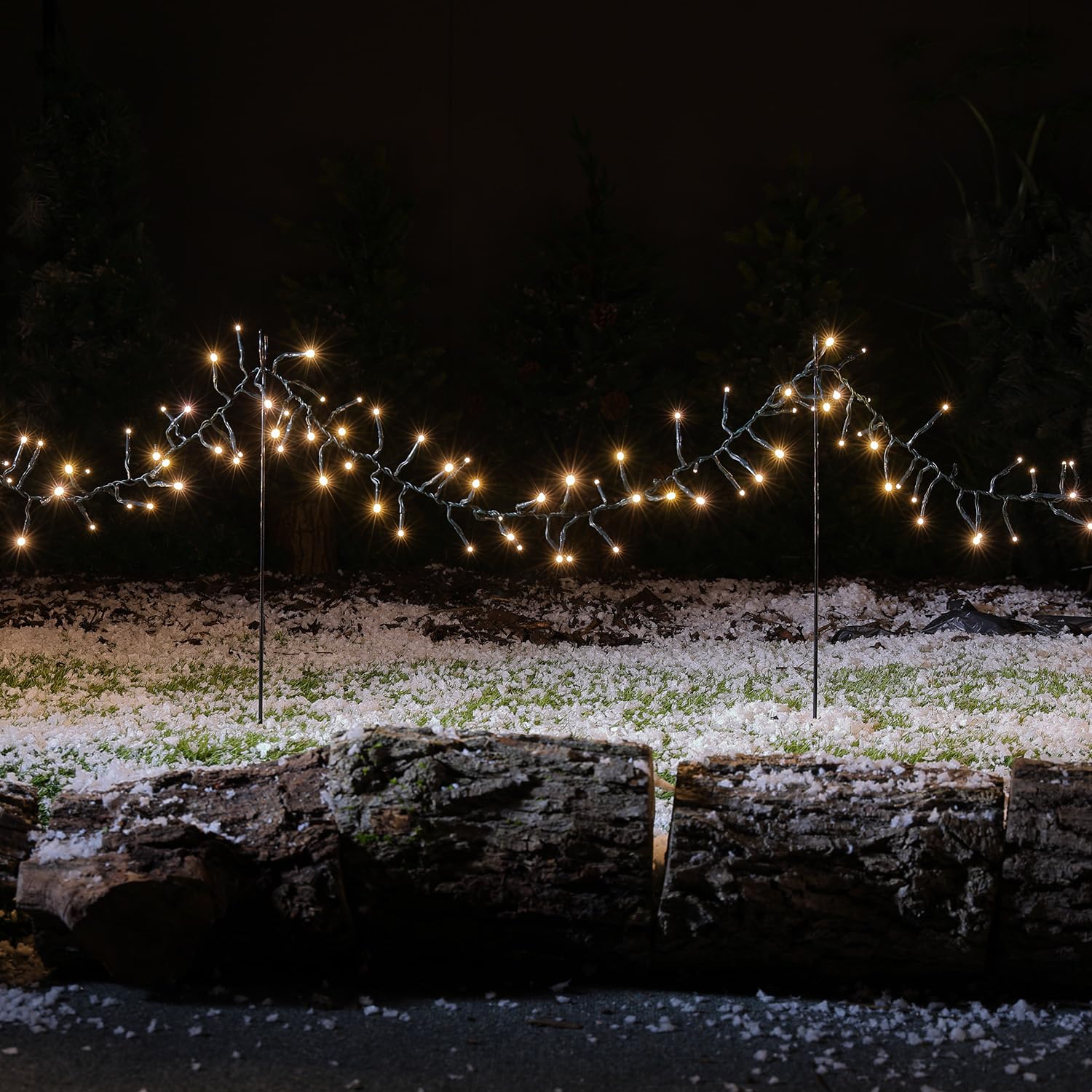 Noma Black Metal Lighting Garden Stakes, 45 cm (Set of 12) - Image 3