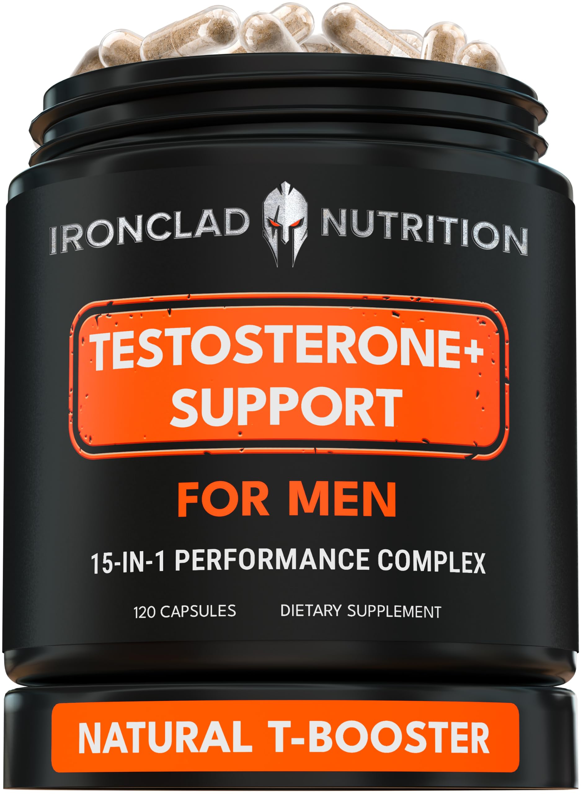 Advanced Testosterone Supplement for Men - 15-in-1 Natural Support Complex