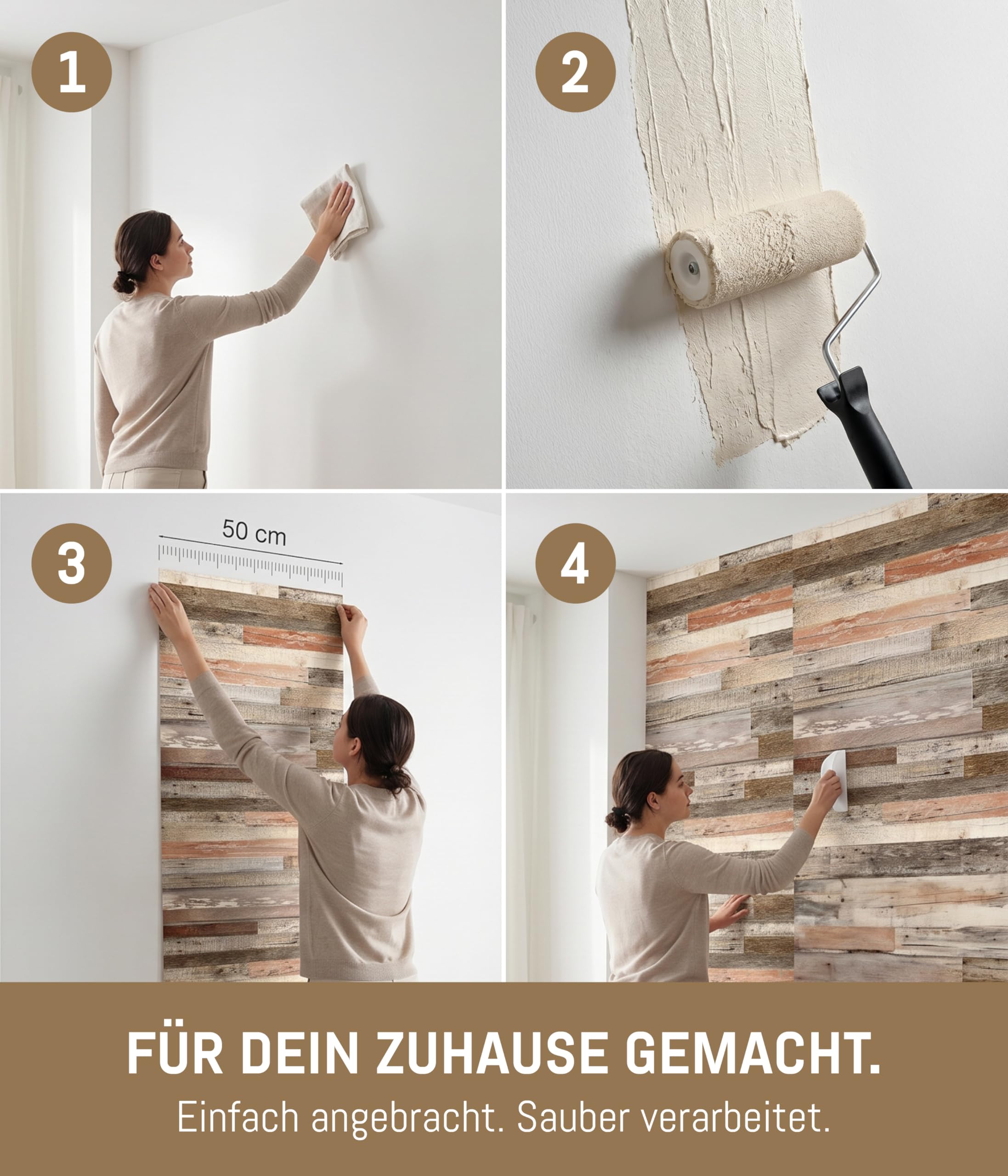 papermoon® Vlies Fototapete inkl. Kleister - Moderne XXL Wandtapete mit brillantem Farbdruck – Leichte & saubere Verarbeitung – Für Wohnzimmer, Schlafzimmer, Büro & Flur – Made in Germany