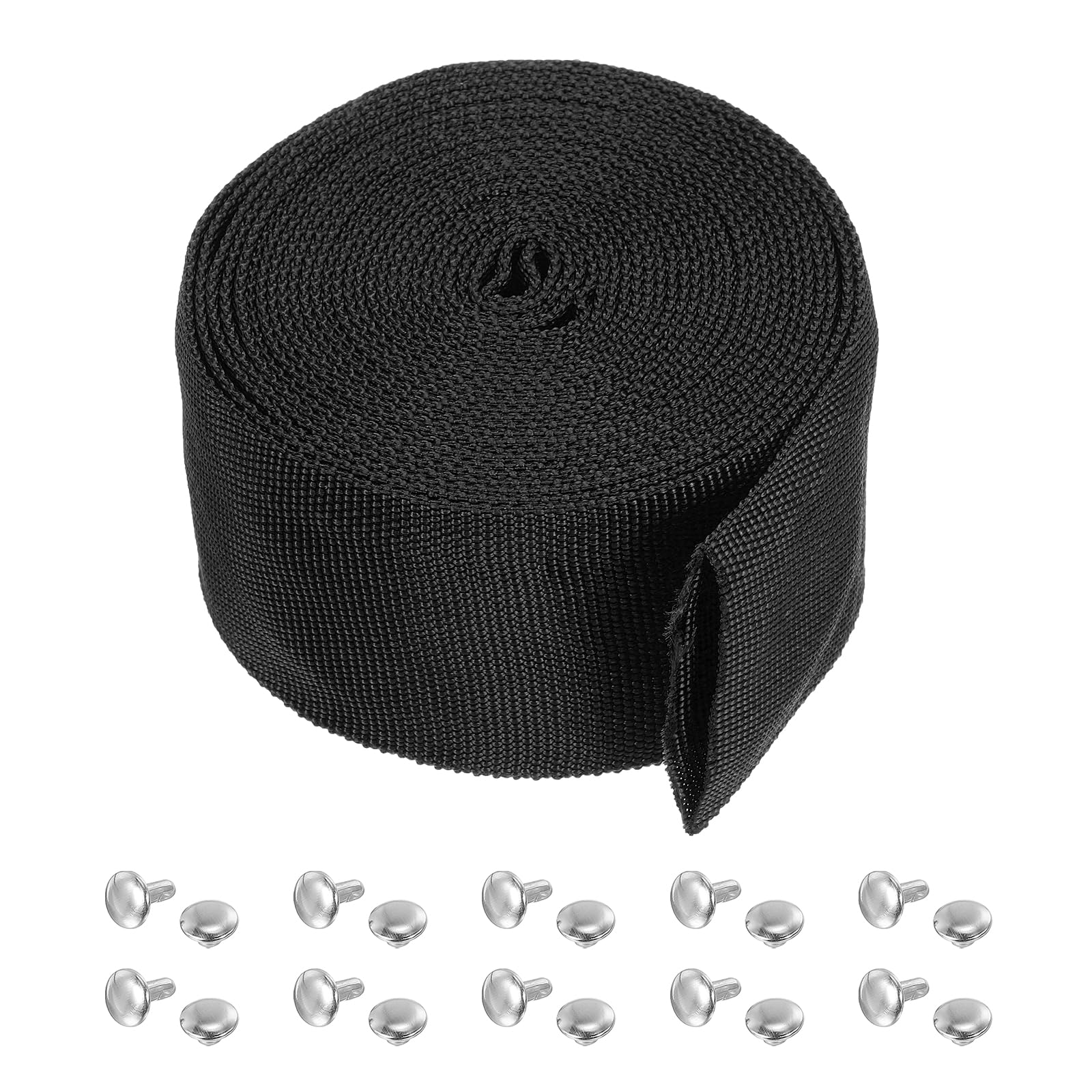 PATIKIL 2.4" 16FT Protective Hose Sleeve with Snap Fastener