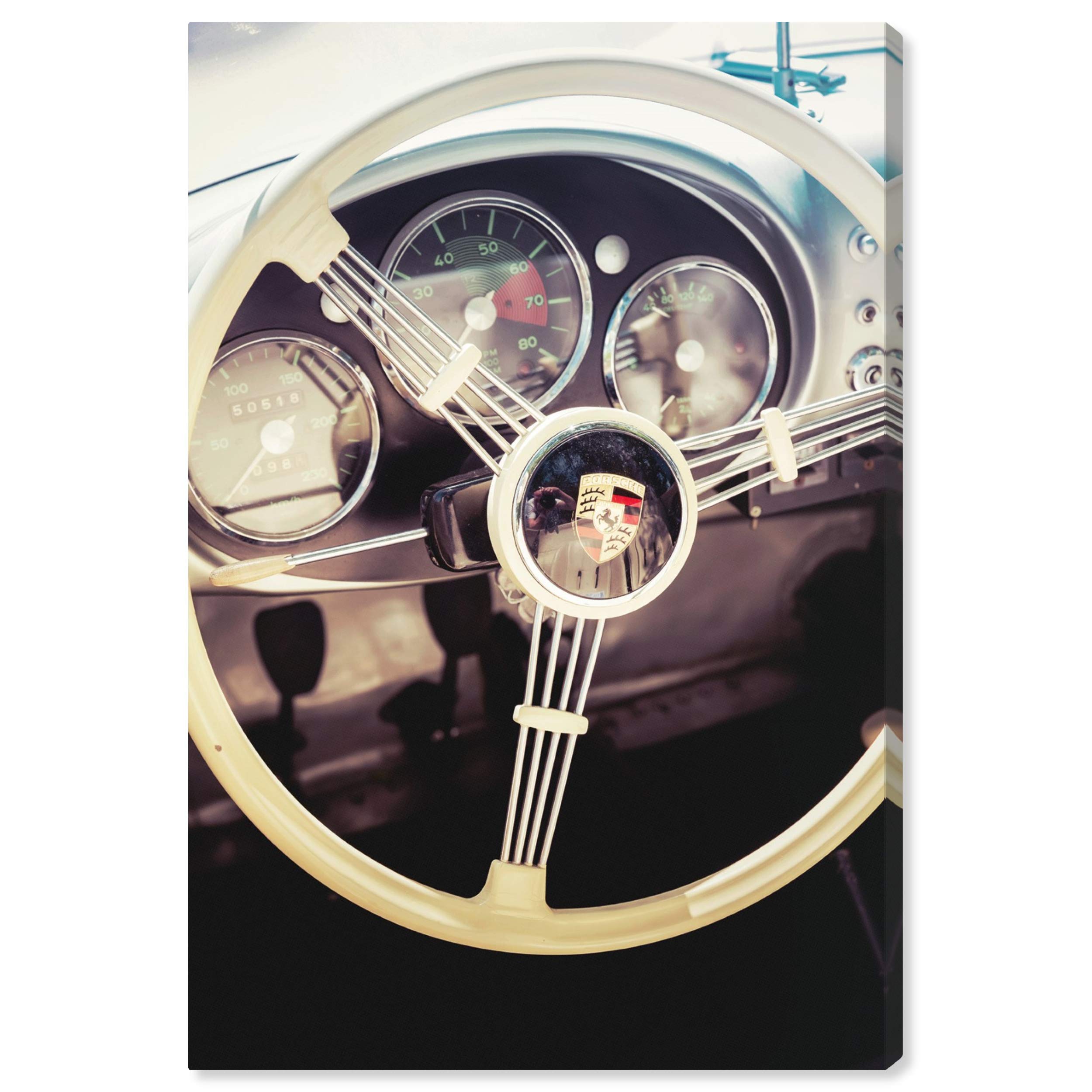 The Oliver Gal Artist Co. Transportation Wall Art Canvas Prints 'Bolido' Home Décor, 16" x 24", Black, White