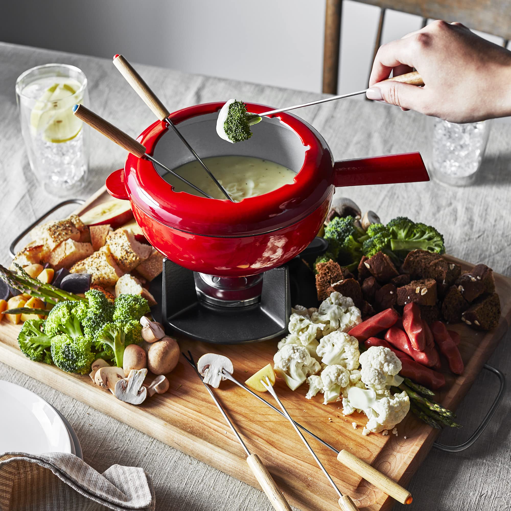 ZWILLING Service à fondue en fonte Rouge 1003156