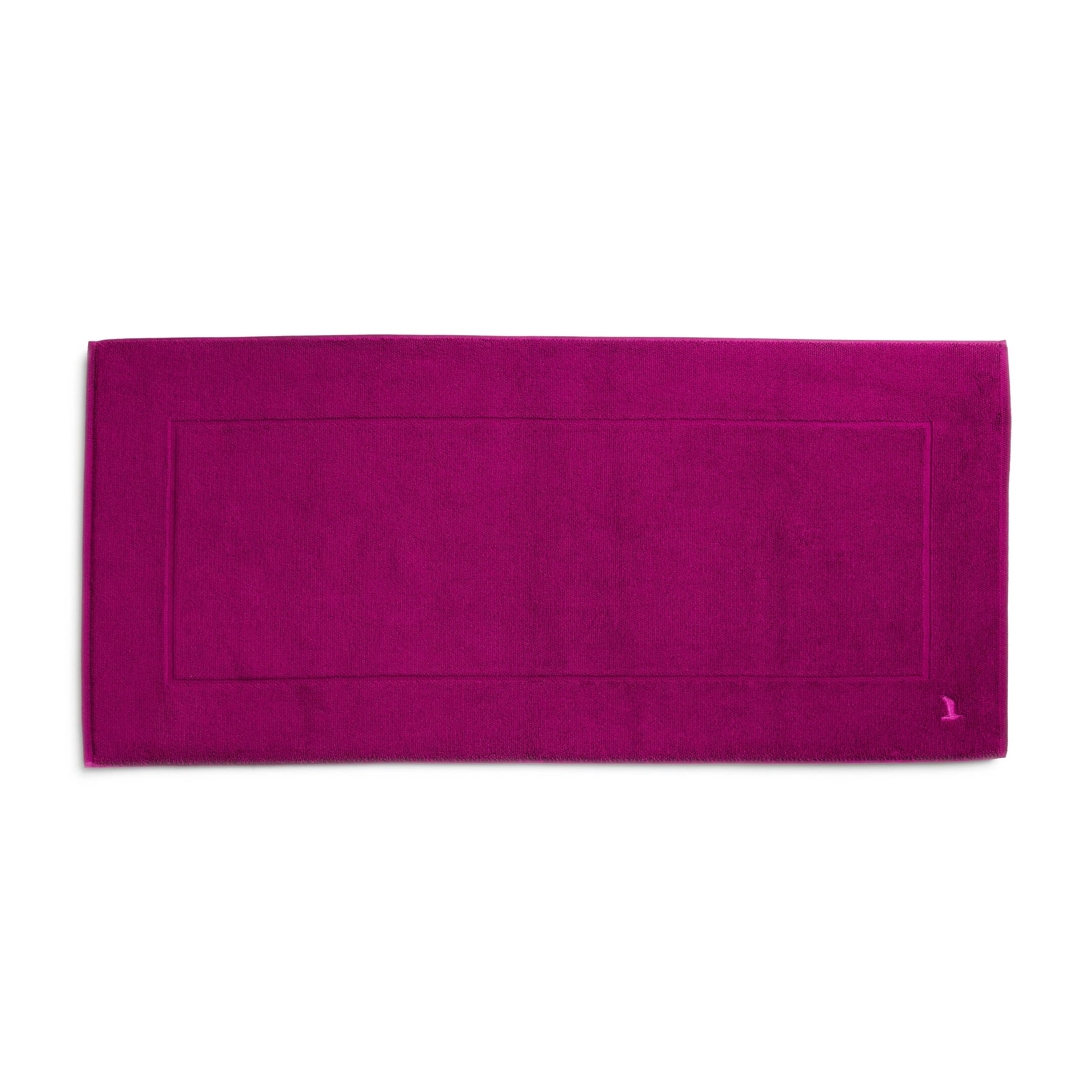 Möve Superwuschel Badteppich 60 x 130 cm aus 100% Baumwolle, Berry
