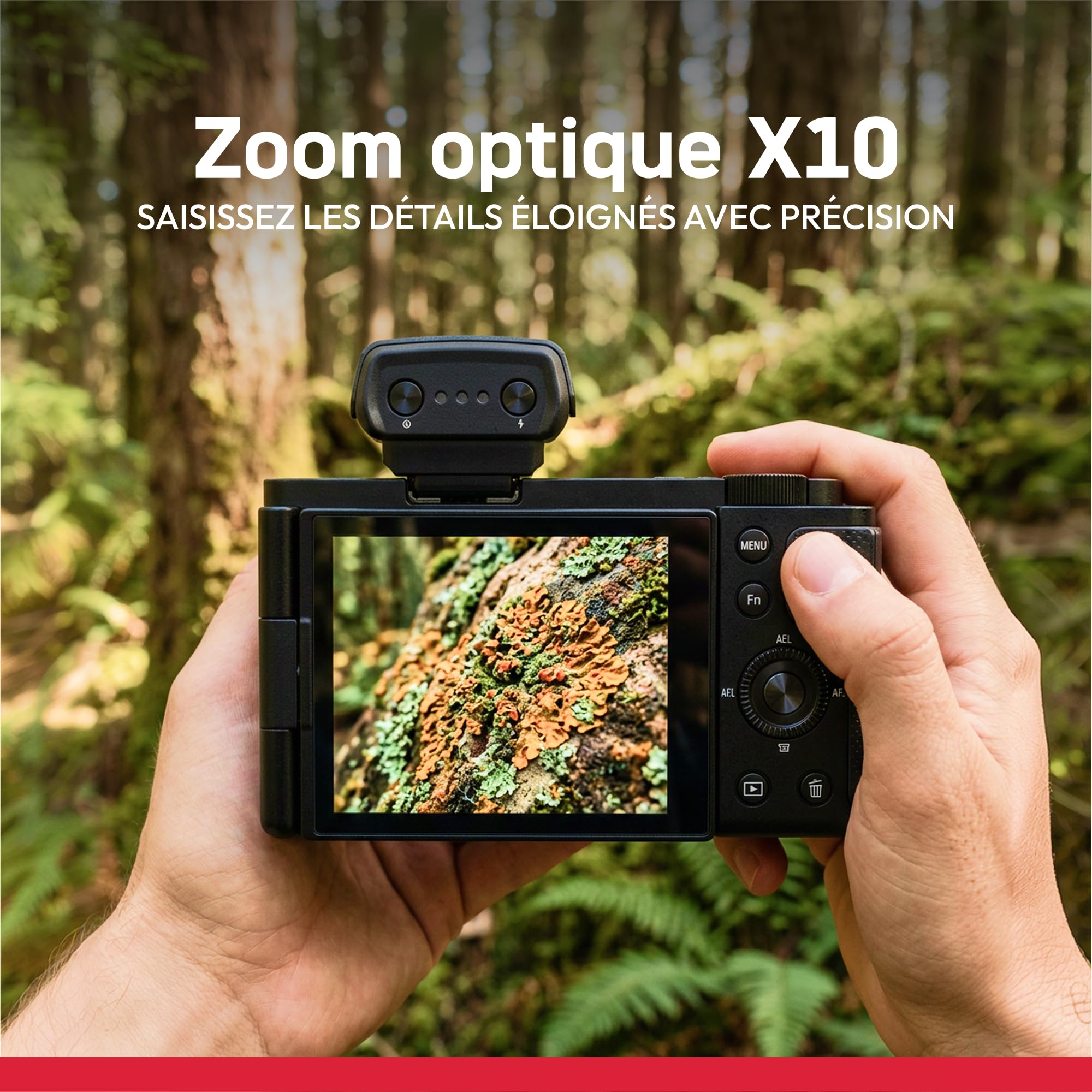 AGFAPHOTO Realishot C130 - Appareil Photo Numérique Compact, Capteur CMOS, Écran Tactile LCD 2,8", Stabilisation d'image, Autofocus, Mémoire Externe SD, Batterie Rechargeable - Noir