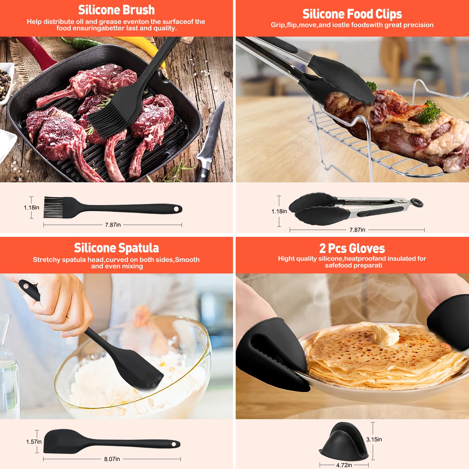 Accessori Friggitrice ad Aria per Philips Dual Basket Airfryer Serie 3000 9L– 22 Pezzi Accessori ad Aria – Riutilizzabile Stampi, per Philips Airfryer Dual Basket 3000 serie 3L/6L