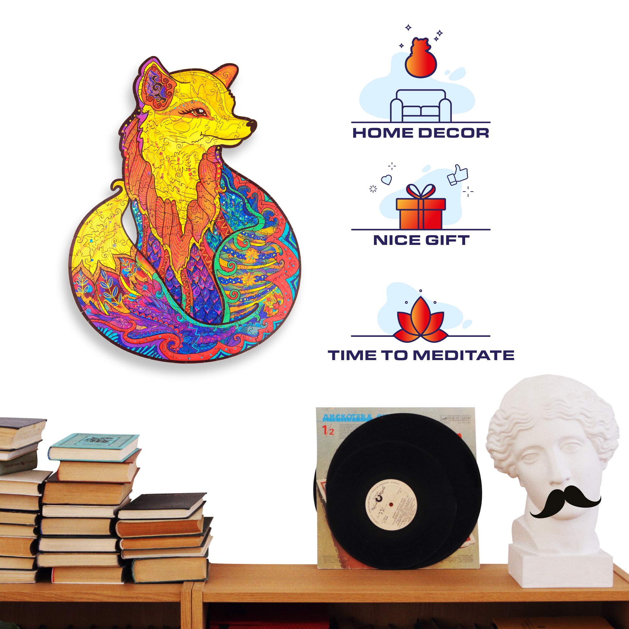 UNIDRAGON Wooden Puzzle Jigsaw 