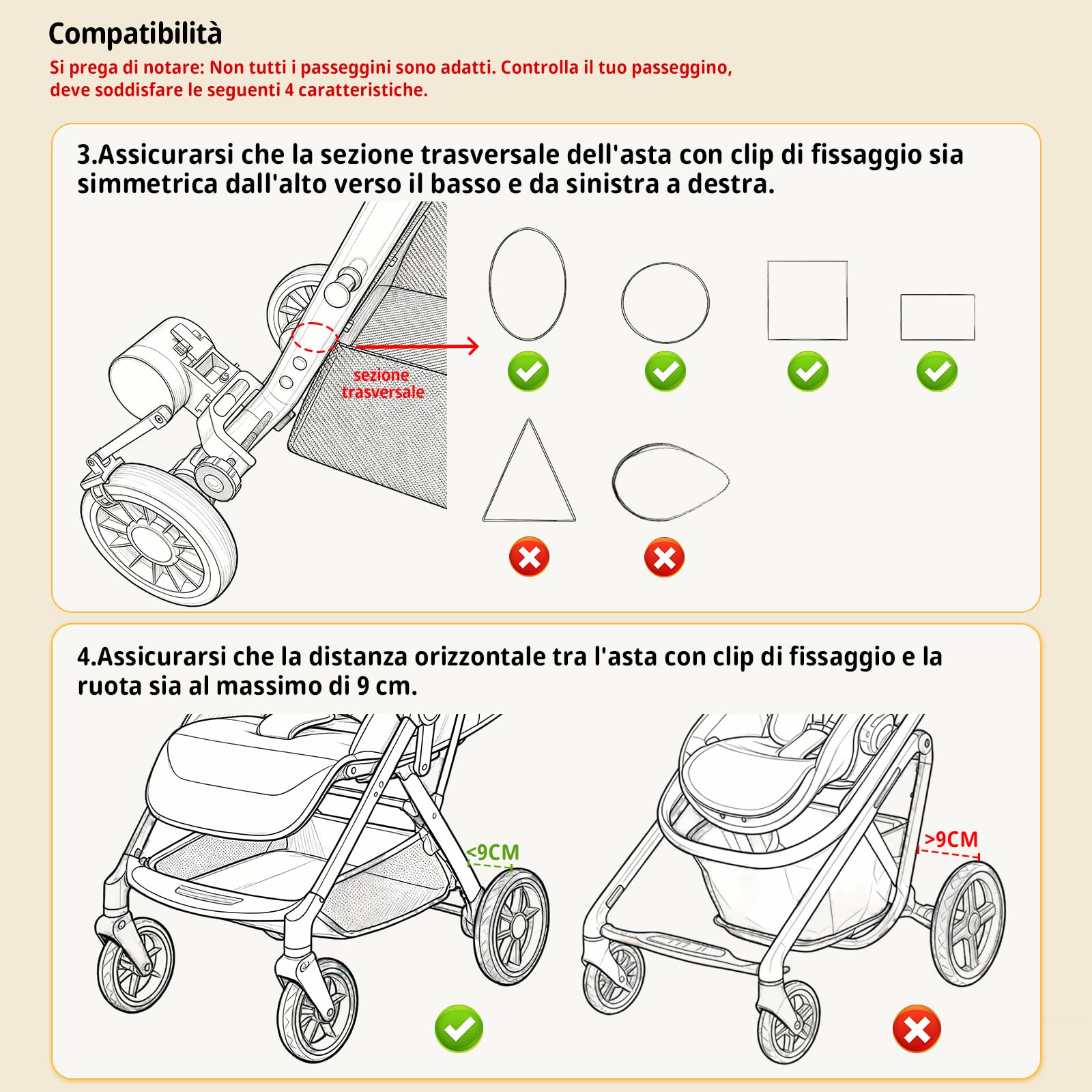 Dondolo per Passeggino, Dondolio assistito del Passeggino, Aiuto per il Sonno del Bambino, Dondolio delicato, Design Innovativo, Intensità regolabile, per Alcuni Passeggini- Nero