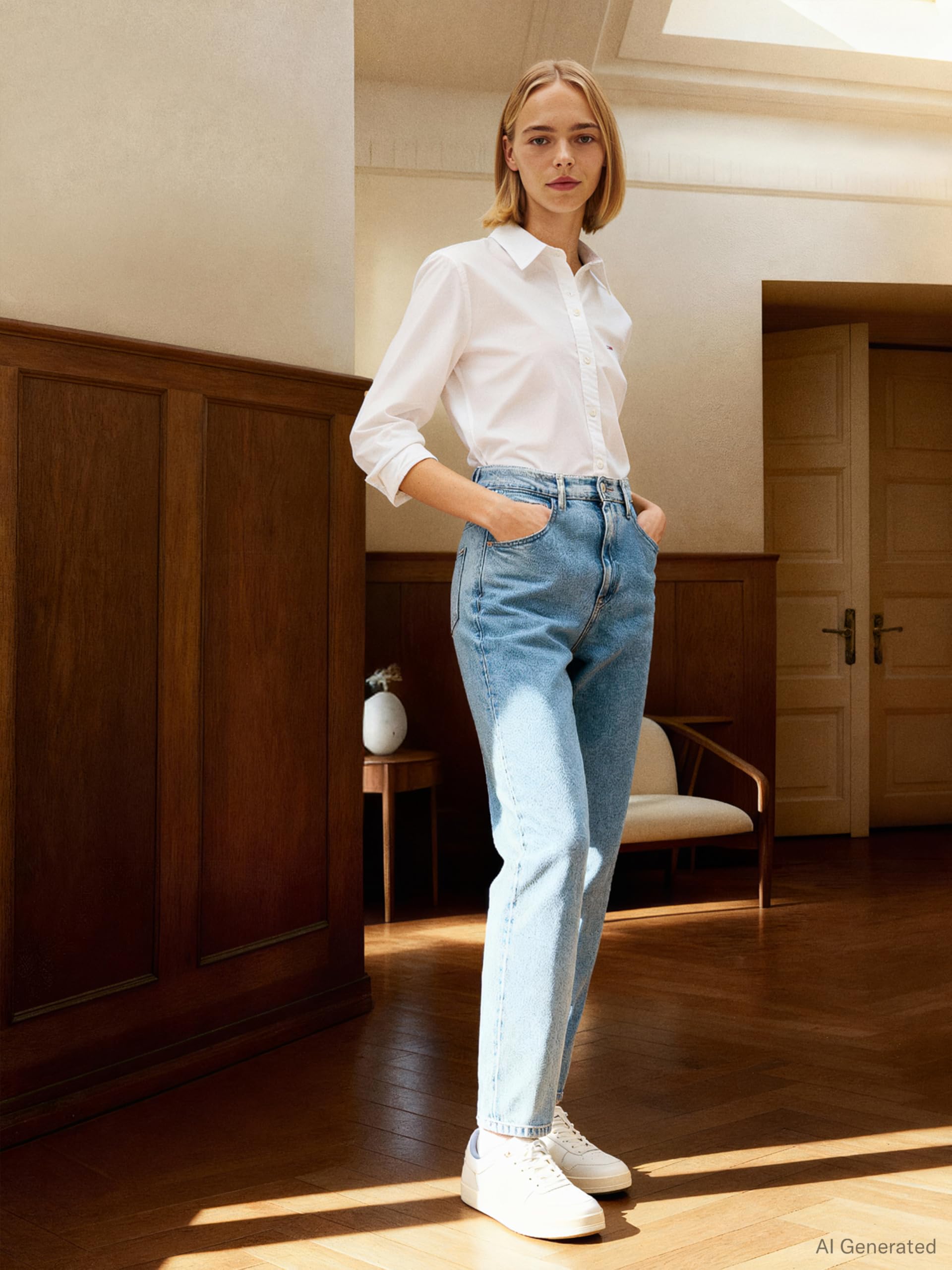 Tommy Jeans Damen Jeans Hose Mom Jean High Waist