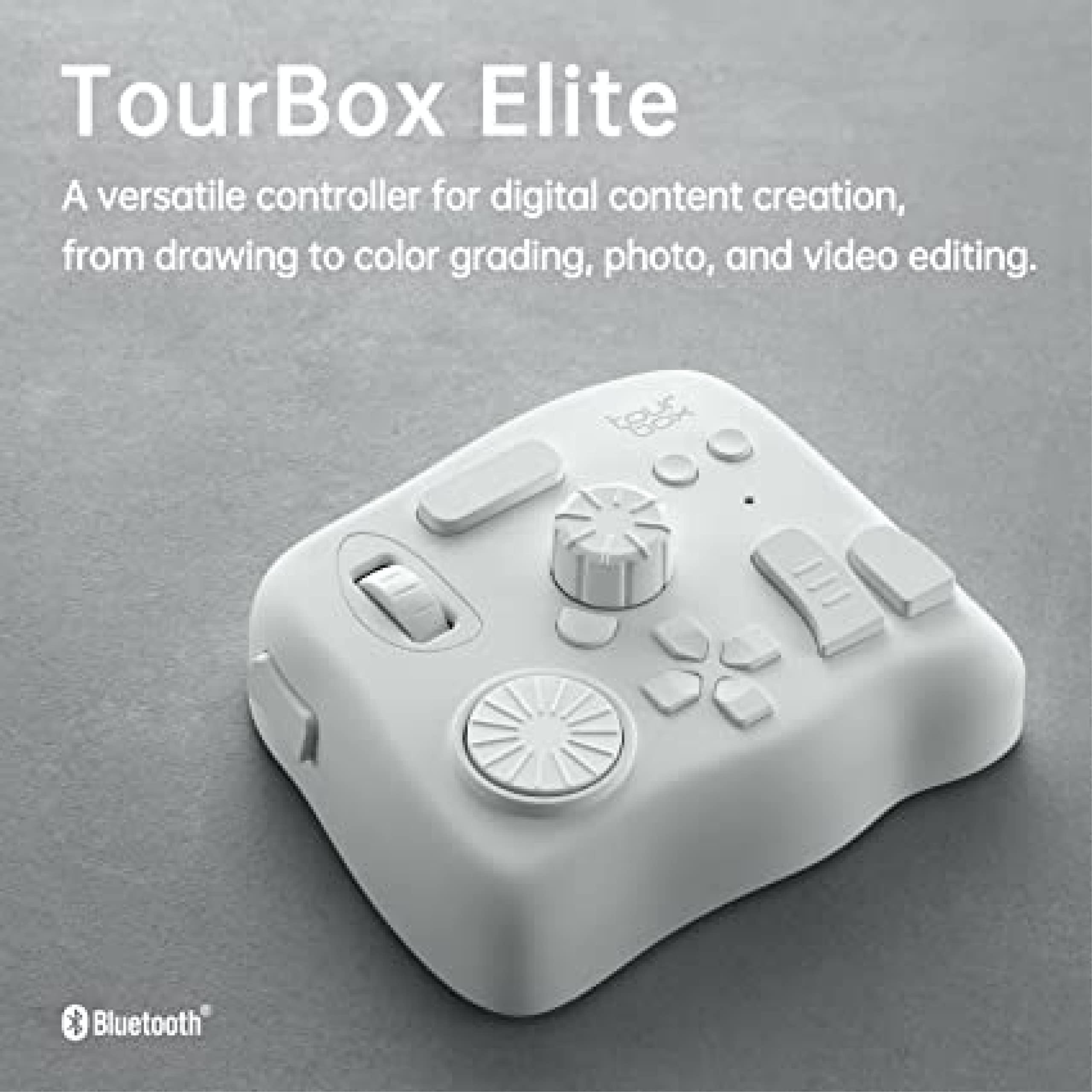 TourBox Elite TBECA コントローラー white ホワイト Amazon.in: Buy Tour Box TourBox Elite White, Video Photo Editing