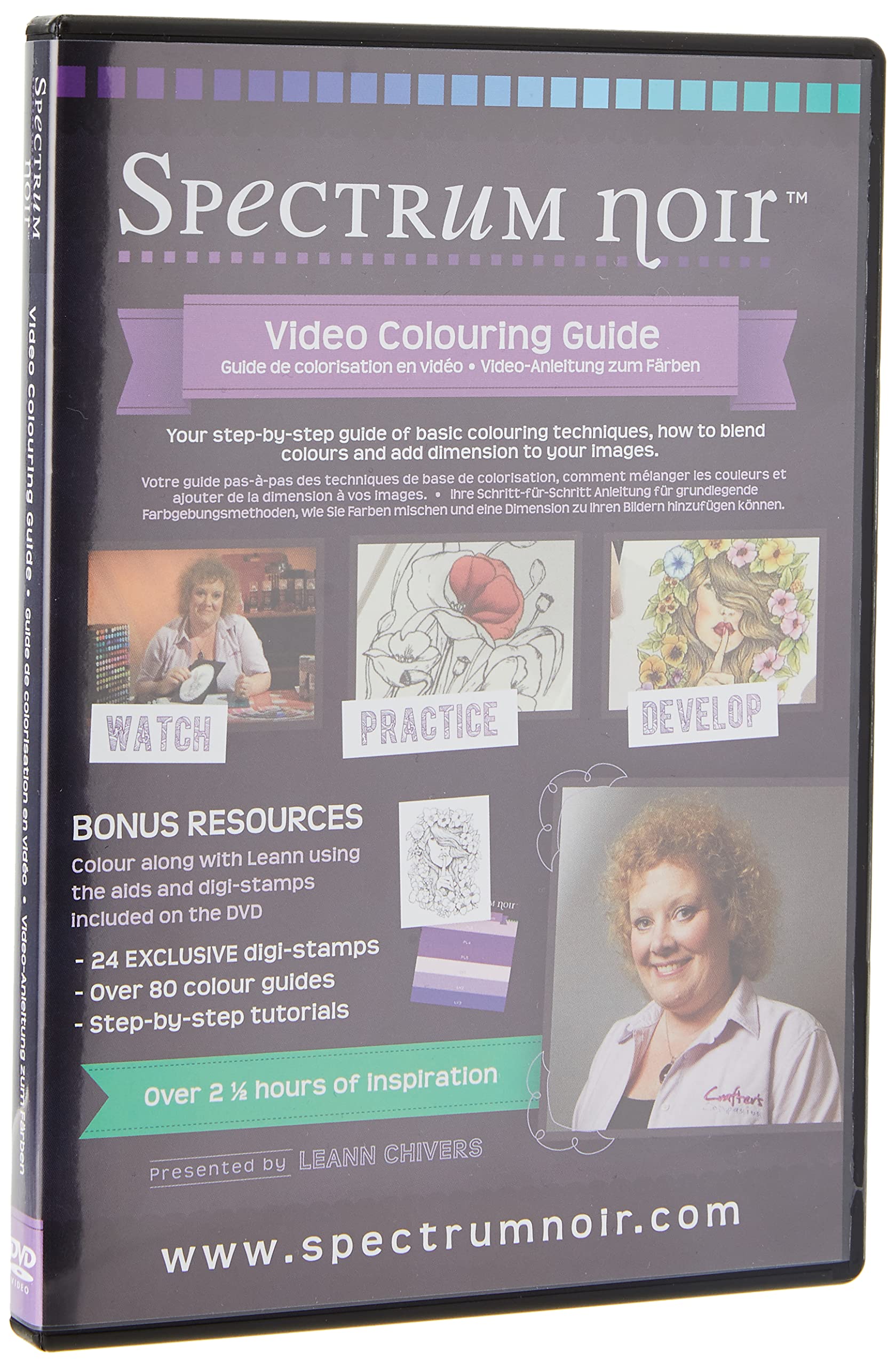 Spectrum NoirNew Genration Pens-DVD Colouring Video Guide, Black, 19.1 x 13.5 x 1.5 cm