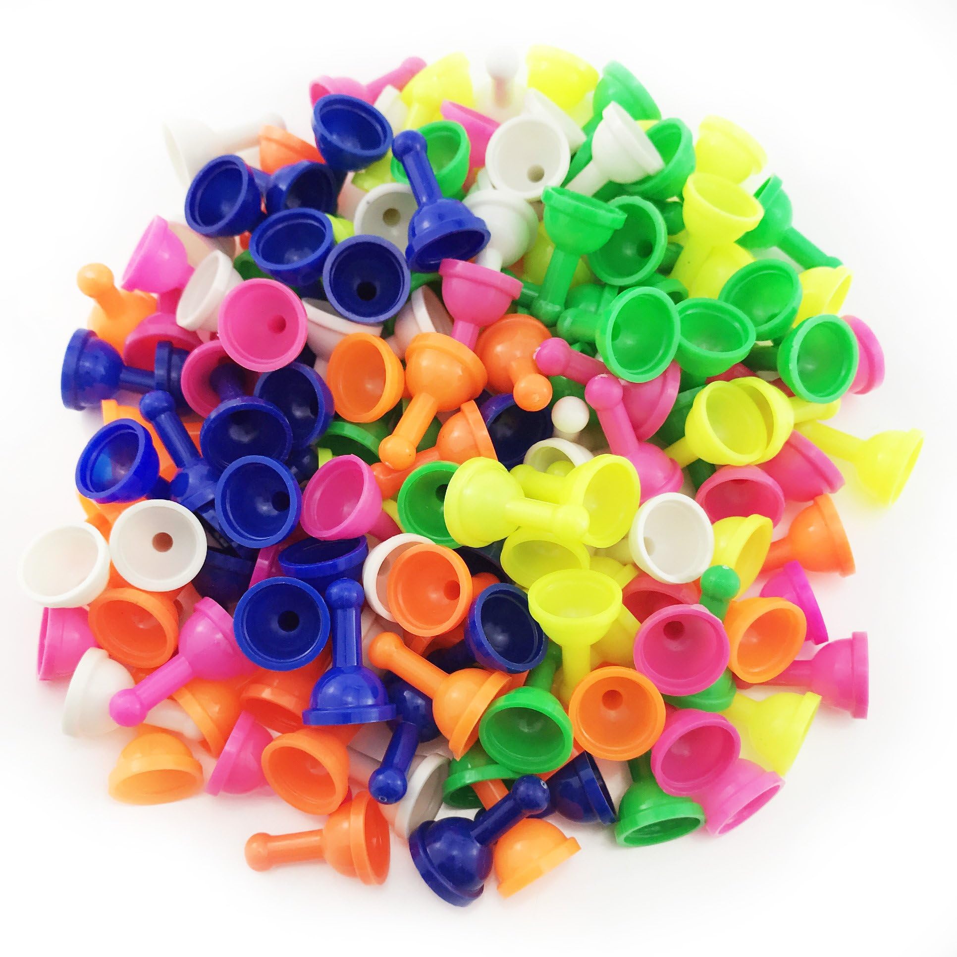 BeautyMood 150 Assorted 1" Game Pawns - 6 Colors - 25 of Each Color