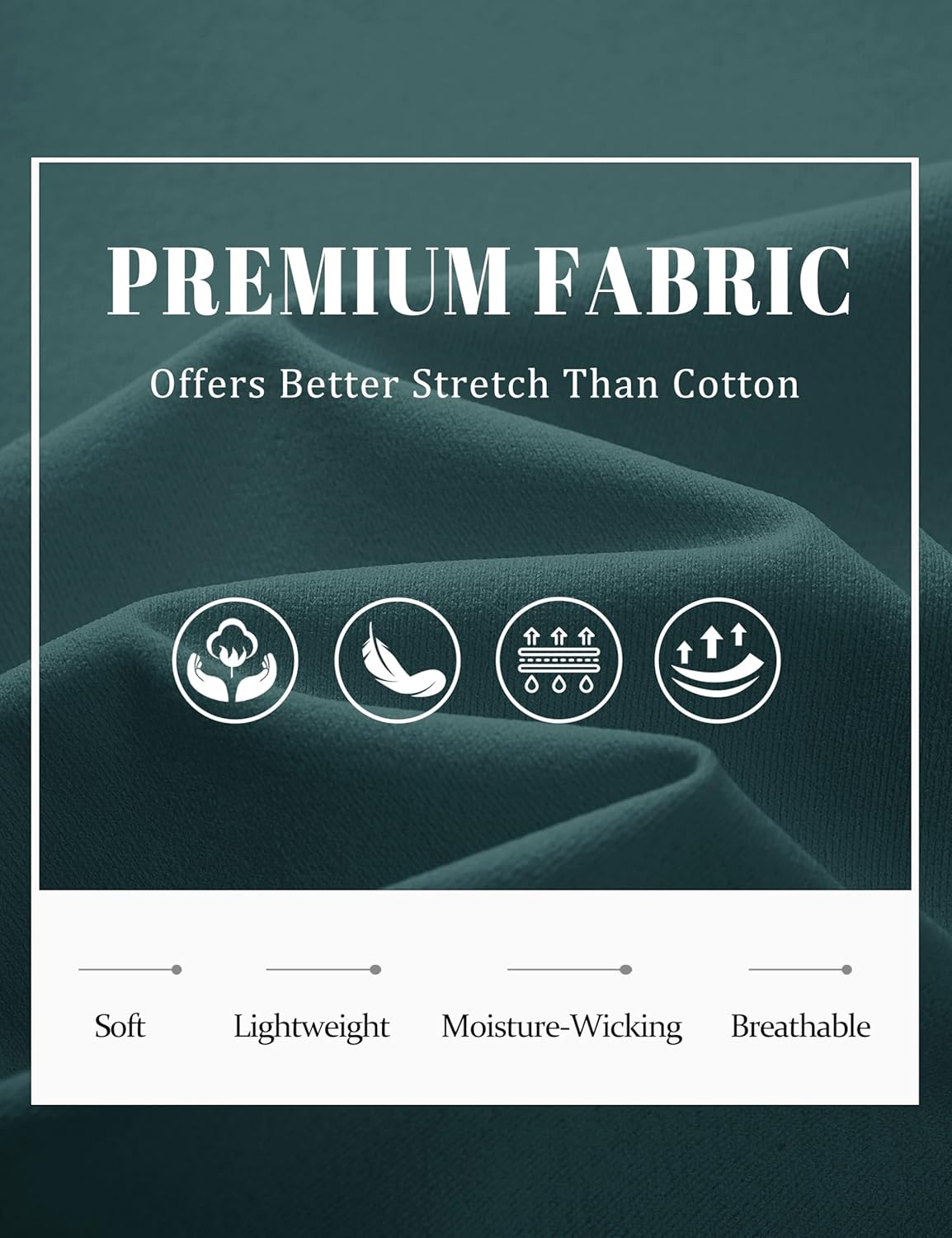 Cotrasen Mens Long Sleeve Shirts Moisture Wicking Crew Neck T-Shirts Classic Basic Casual Plain Soft Tee Shirts - Image 5