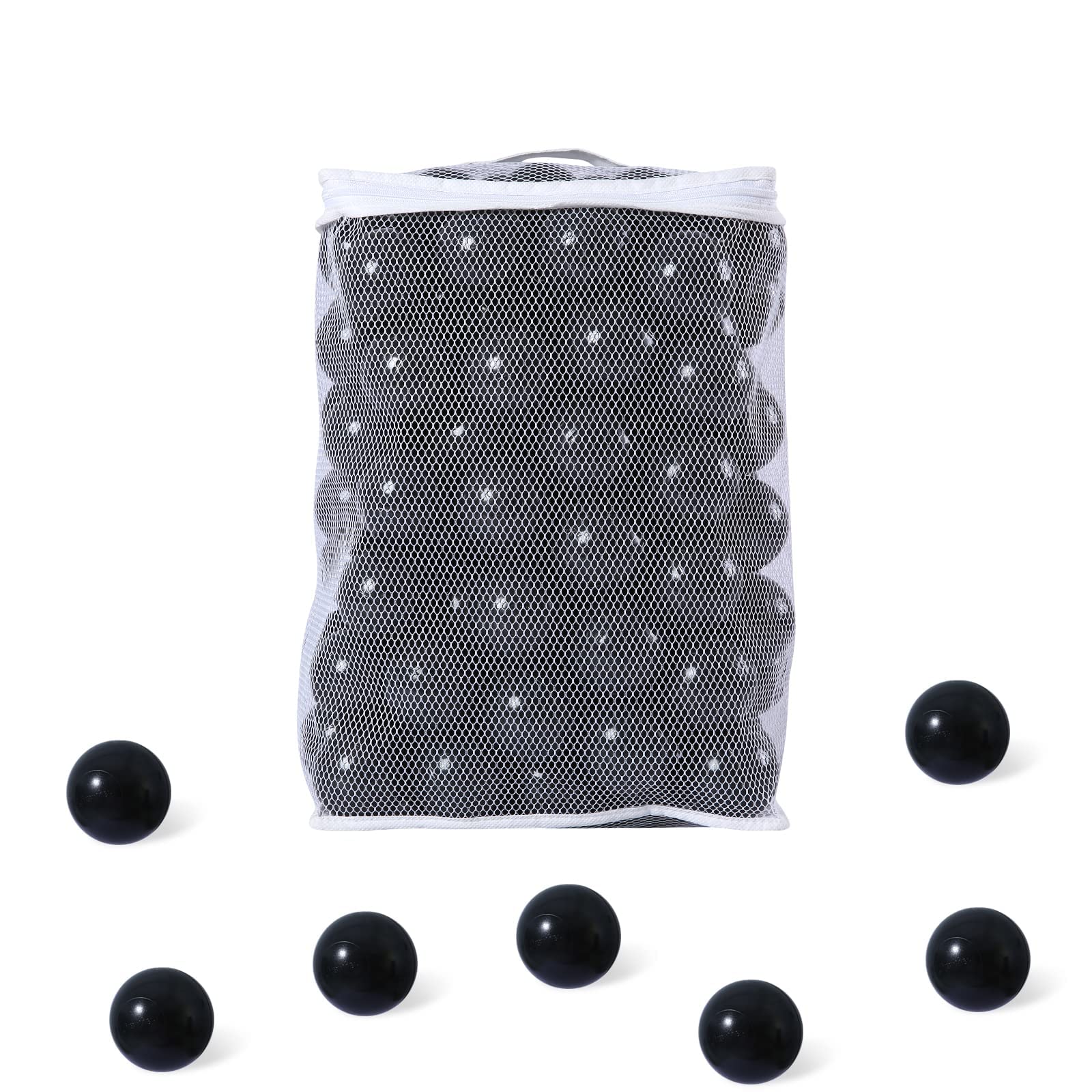 (Incomplete)Ball Pit Balls for Kids, Plastic Refill 2.2 Inch Balls, 100 Pack, Bright Colors, Phthalate and BPA Free, Includes a Reusable Storage Bag with Zipper