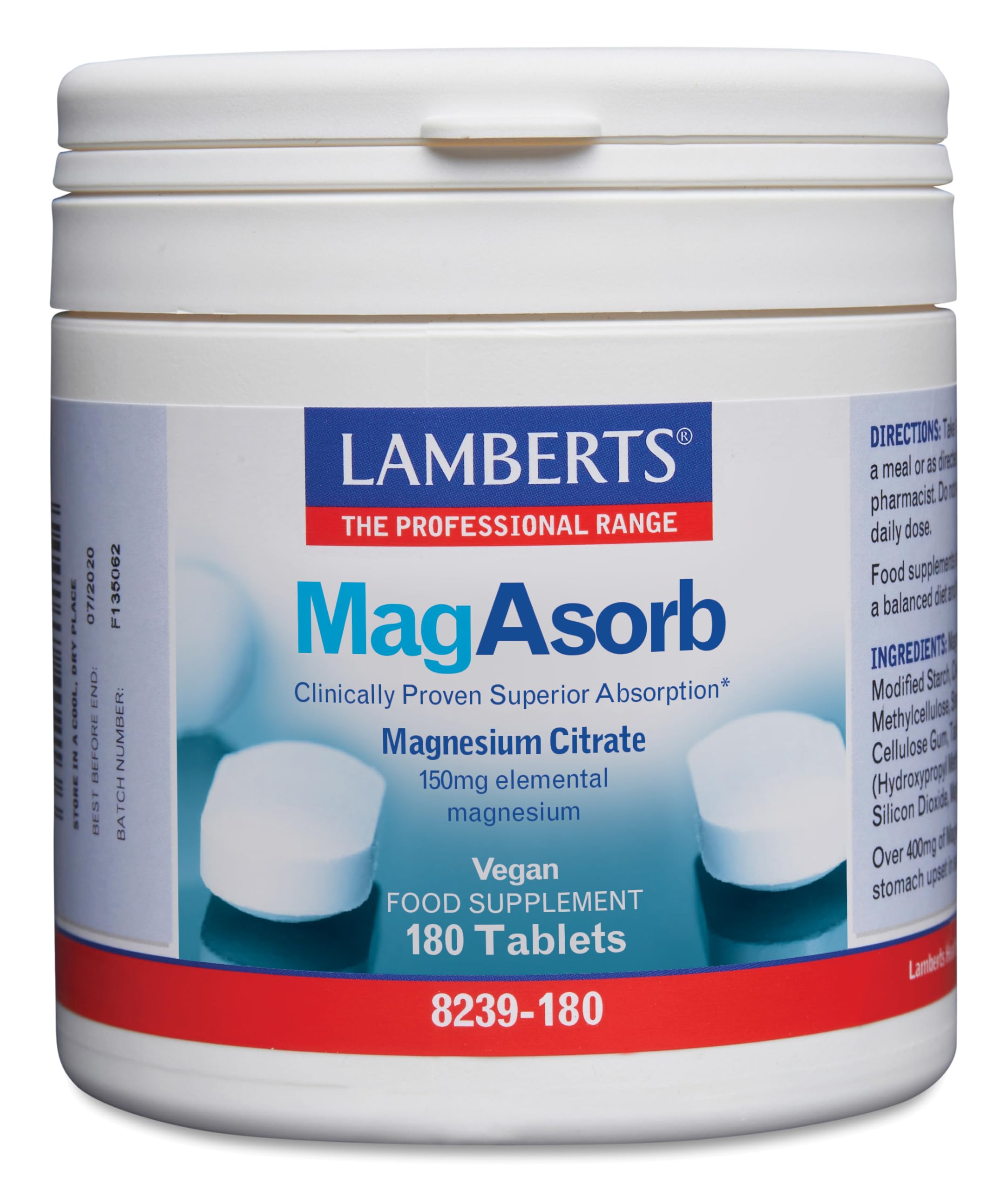 MagAsorb - 180 Tablets - Lamberts