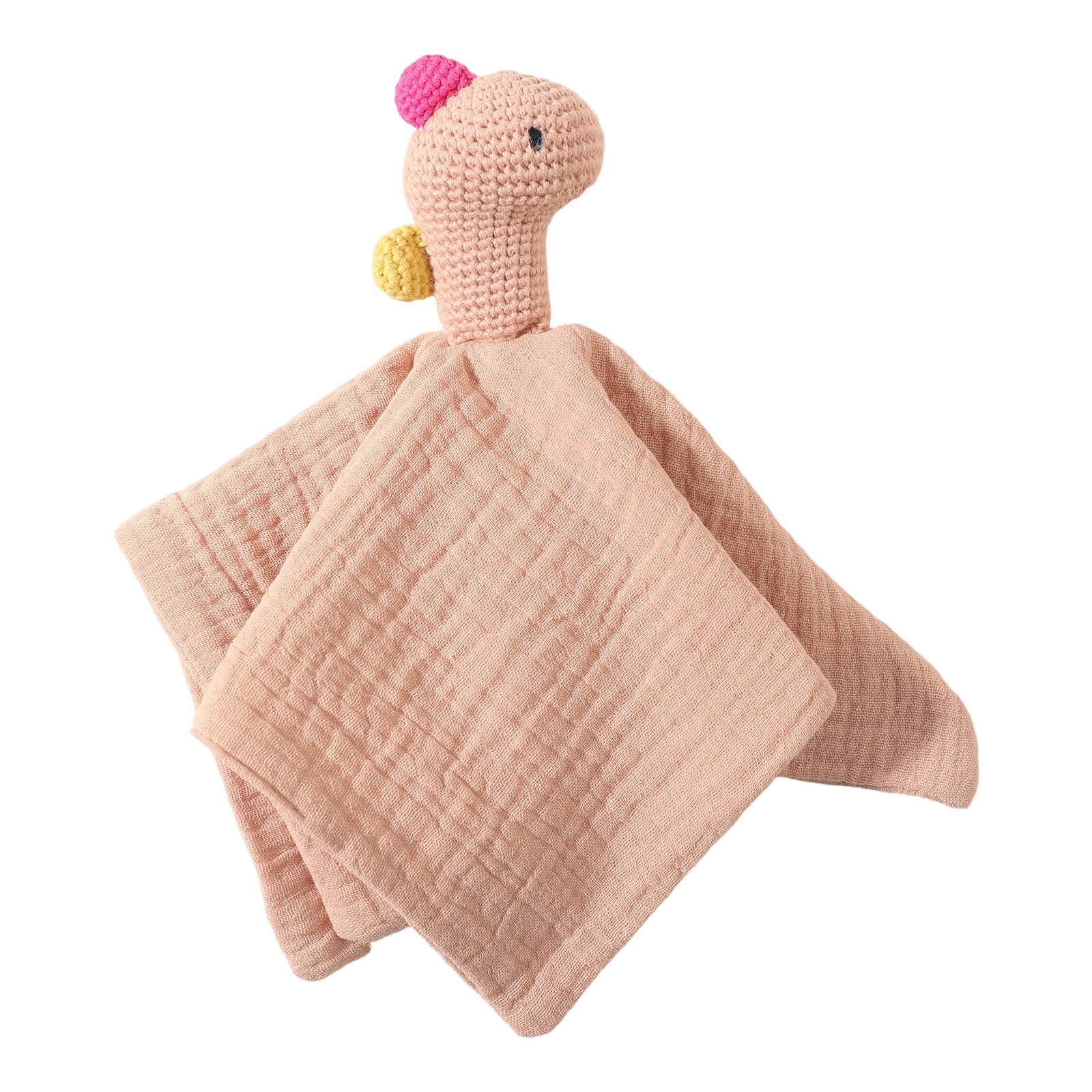 kokdid Lovely Baby Soother Doll Crocheted Animal Appease Comforting Towel Pacify Handkerchief for Newborns and Toddler Appease Towel