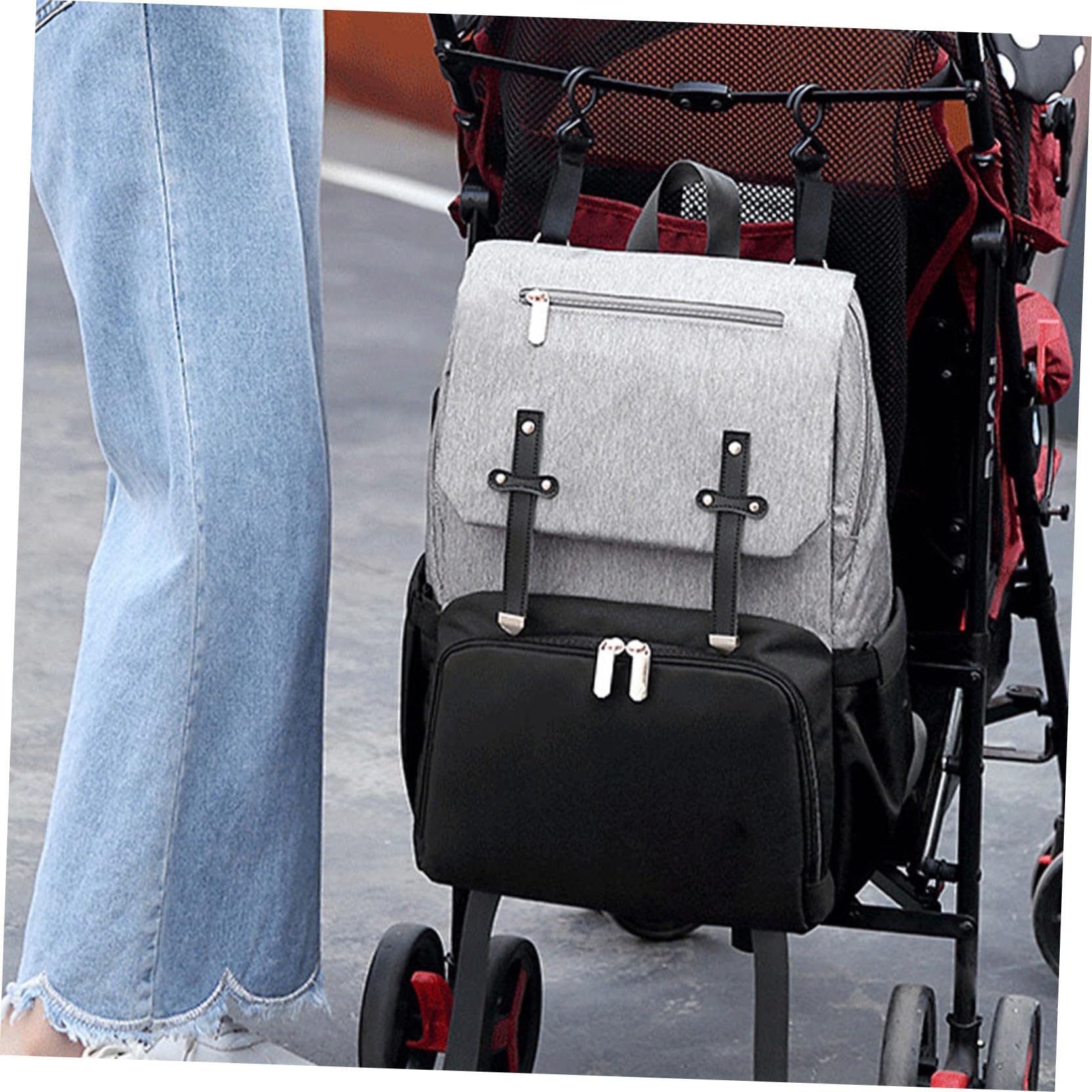Mehrzweck Reiserucksack für Mama mit Großer Kapazität aus Oxford Stoff Verschleißfest für Unterwegs Beim Einkaufen oder Ausgehen
