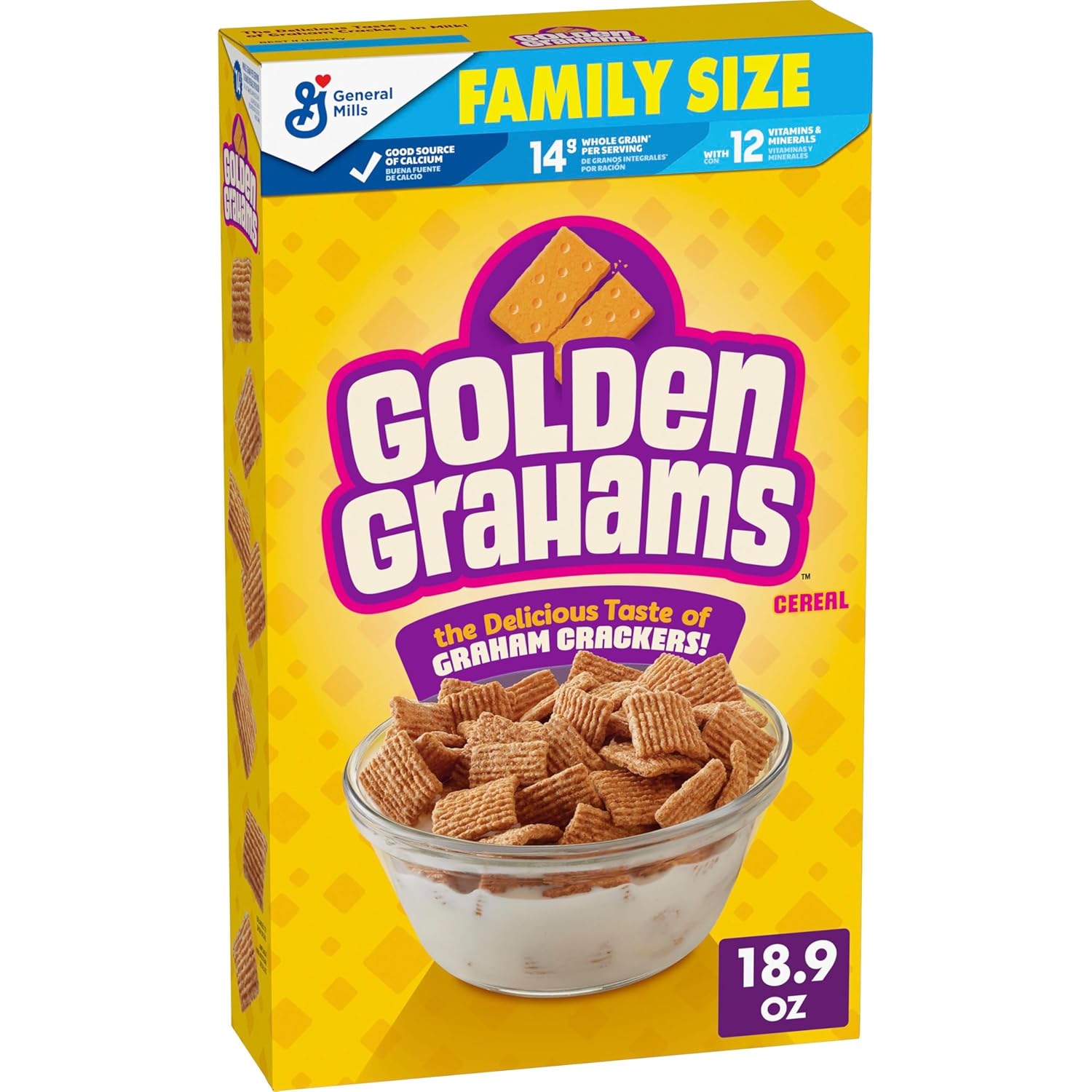 18.9-Oz Family Size General Mills Golden Grahams Cereal w/ S&S