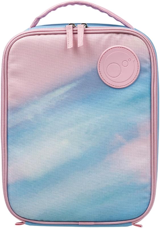 b.box Insulated Lunch Bag for Kids, Cooler Bag, Keeps Food Warm or Cool | Fits Our Lunch Box + Snack Box, Snack Containers + Kids Water Bottle, Lunch Accessories, Pocket for Ice Pack — Deep Blue