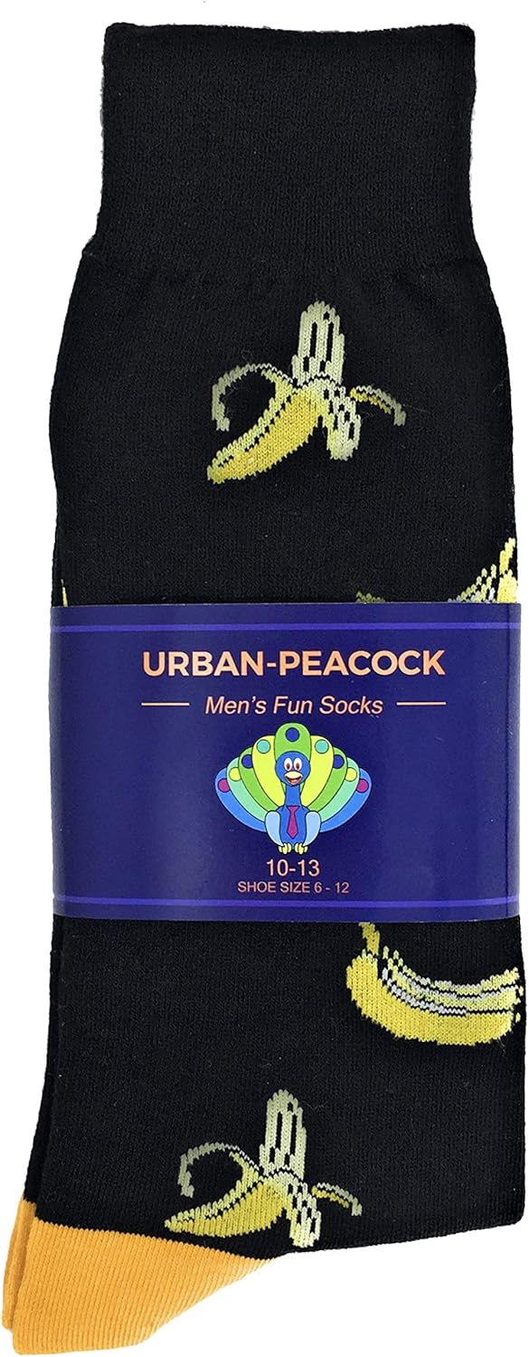 Urban Peacock Men's Novelty Fun Dress Socks Multiple Patterns/Multi-pair Options! - Image 2