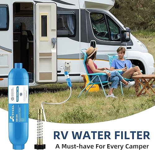 Miniatura 2 de Filtro de agua para autocaravana, filtro de agua certificado NSF para jardín de caravana, artículo imprescindible para acampar para reducir el