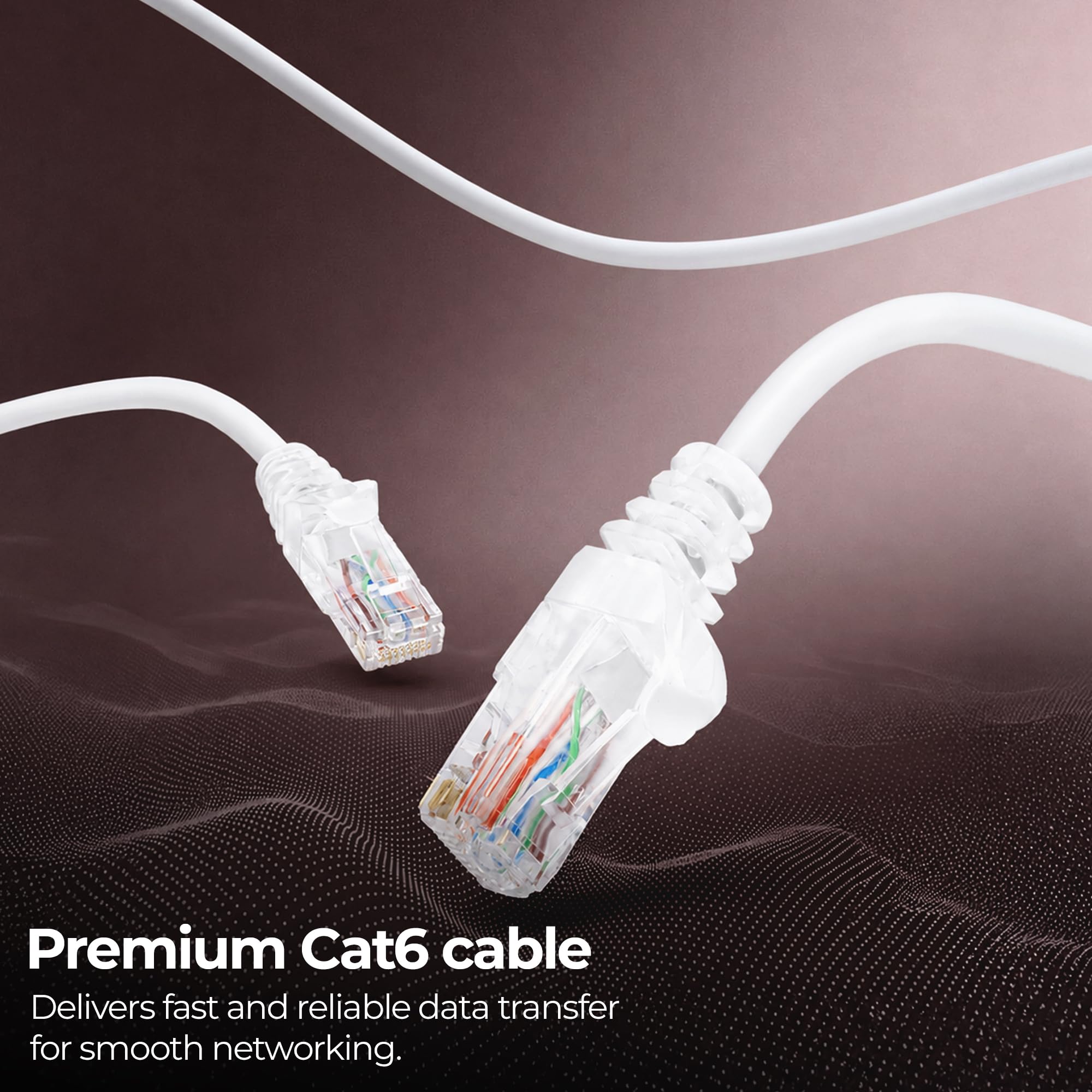 Zebronics Cat 6 Ethernet Cable, 10 Gbps, 20 Meter, UTP, RJ45 LAN Cable, for Routers, POE Switch, IP Phones, PC & Laptops (PC4PCAT6, 20M) — Amazon image 2