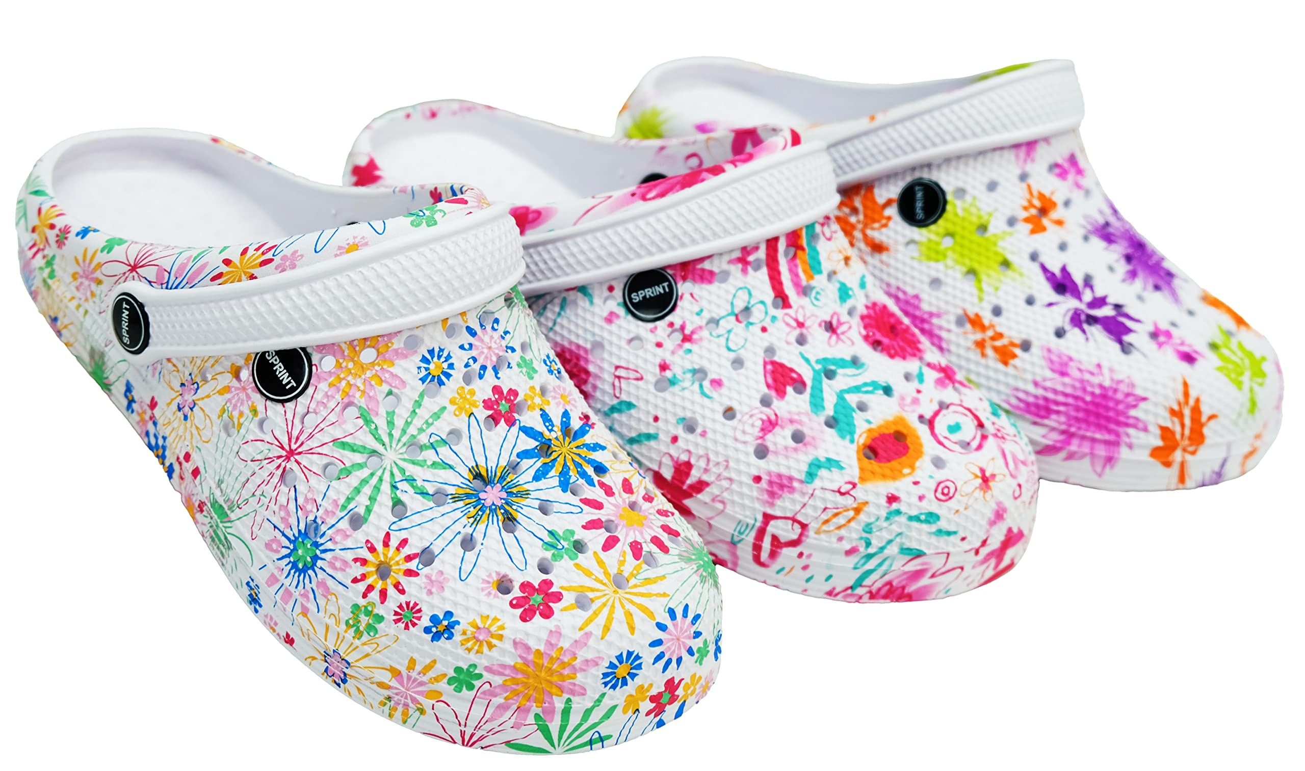 Sprint Sport Damen Clogs Gartenschuhe Pantoletten atmungsaktiv