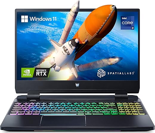Acer Predator Helios 300 Gaming Laptop Intel Core i9 12th Gen-(Windows 11 Home/32 GB/2 TB SSD/NVIDIA RTX 3080) PH315-55s with 39.6 Cm (15.6 Inches)…