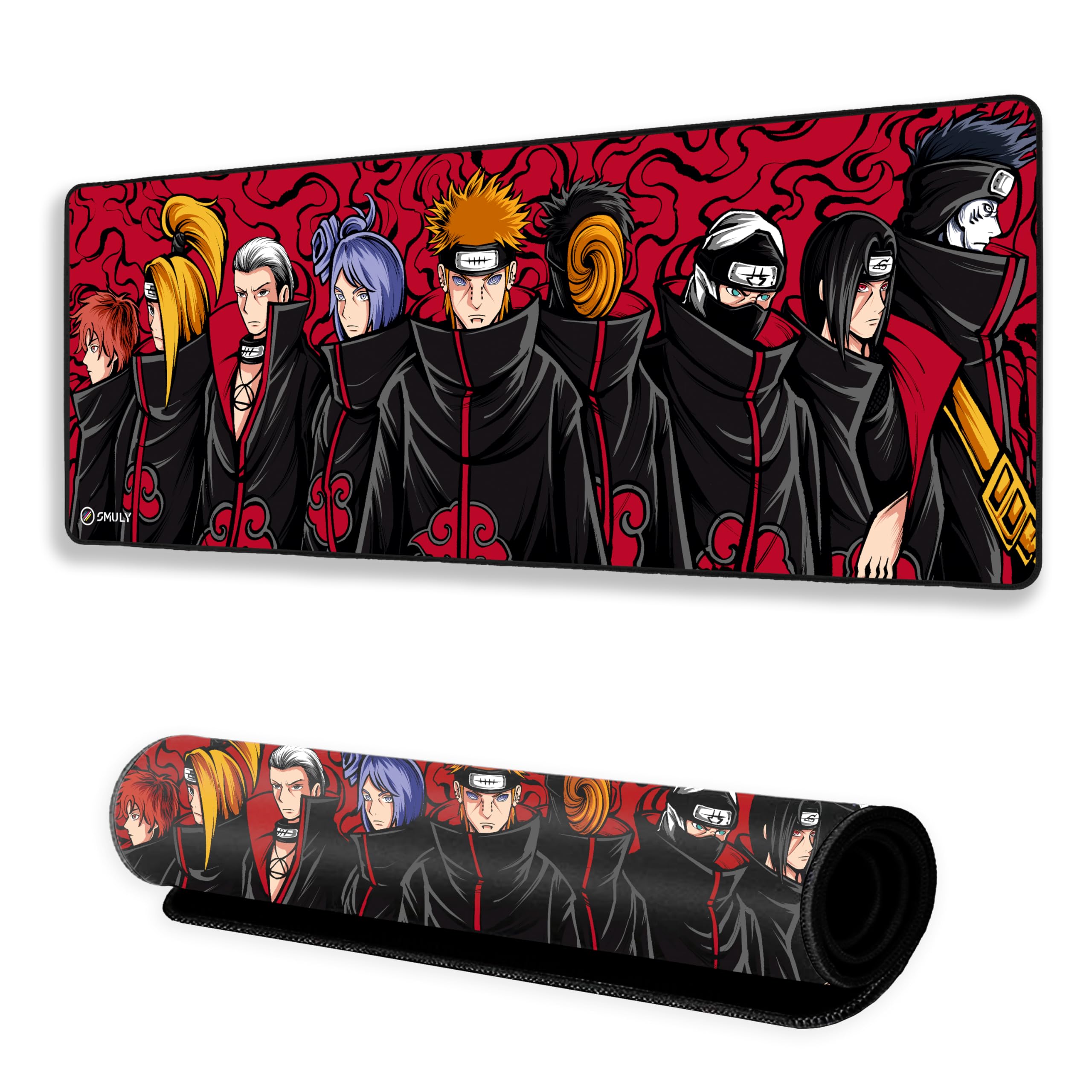 Pirate Anime Mouse Pad 12×32 Inch 3mm Extended Gaming Desk Mat with Anti-Slip Rubber Base Mousepad for Smooth Surface Desk pad for PC & Laptop Use Waterproof & Stiched (Black/White) Deskpad — Amazon image 23