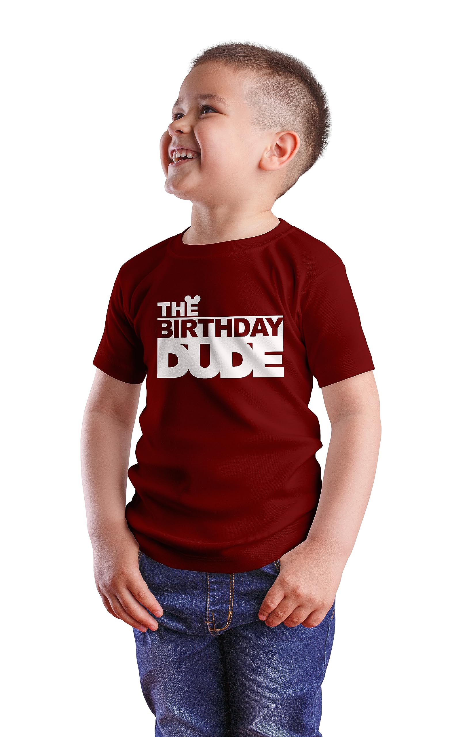 Boys Birthday Celebration The Birthday Dude Cotton Half Sleeve Tshirt Maroon (B0CD5ZYNDG) Amazon Price History, Amazon Price Tracker