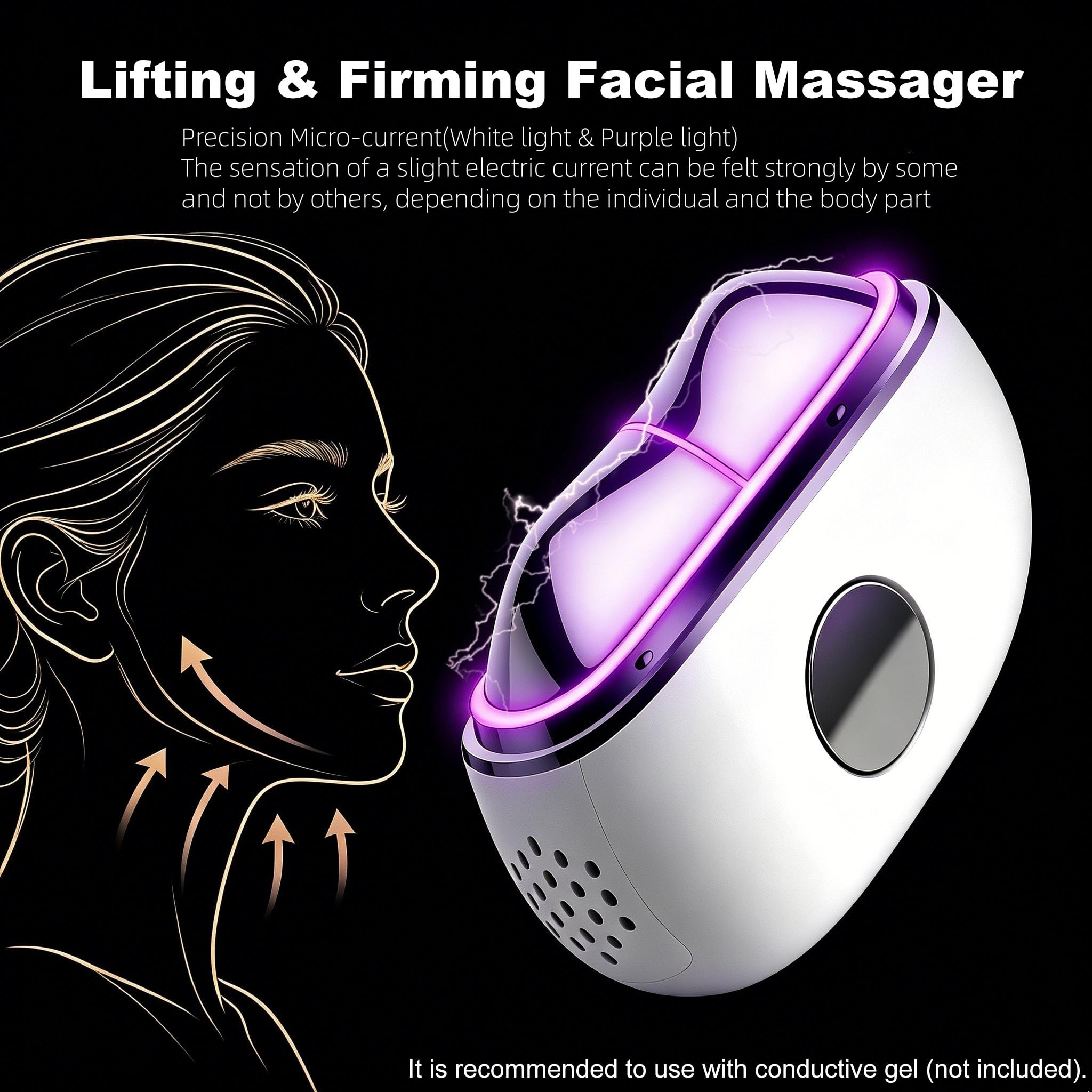 Electric Gua Sha Face Massager, 7-in-1 Red Light Therapy Facial Scraping