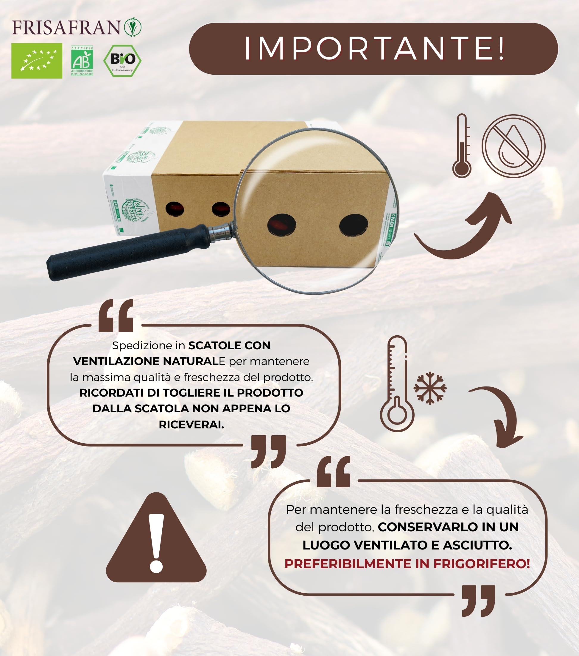 FRISAFRAN | Liquirizia in bastoncini BIO 500g | PRODOTTO FRESCO | radici-liquirizia | bastoncini | liquirizia-pura | bastoni | Fresco Radice | Direttamente dal produttore