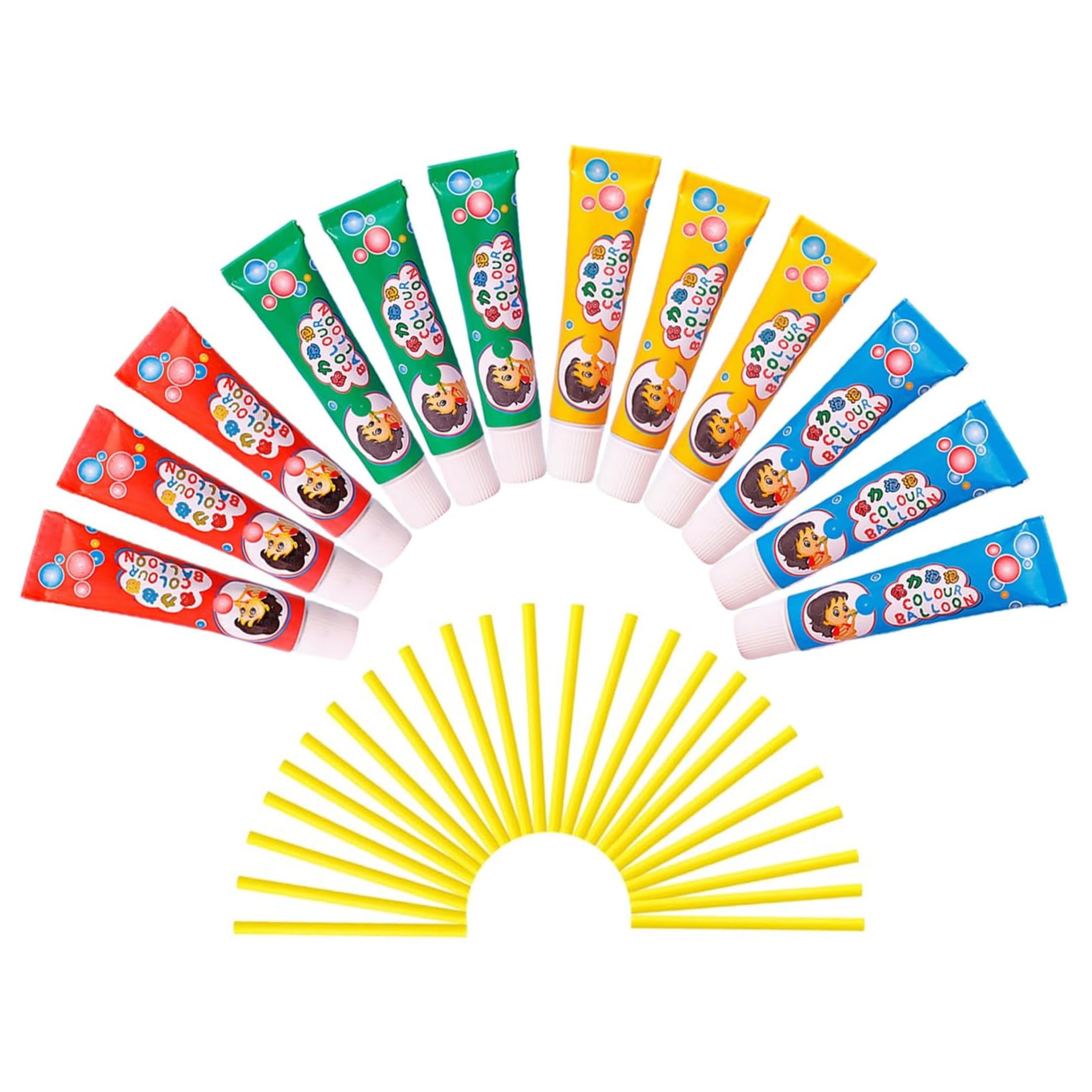 Bubble Balloons, 12-pack Elastic Bubble Toy, Random Colors