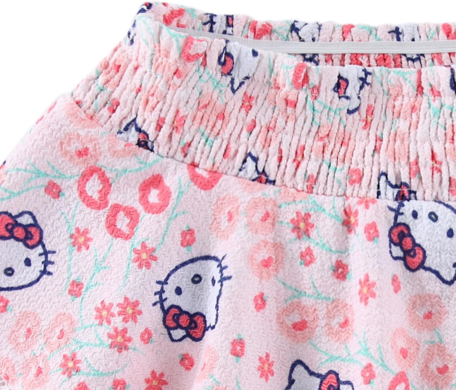 Hello Kitty Sanrio Girls Short Sleeve Shirt and Skort Skirt 2 Piece Set for Big Kids - Image 8