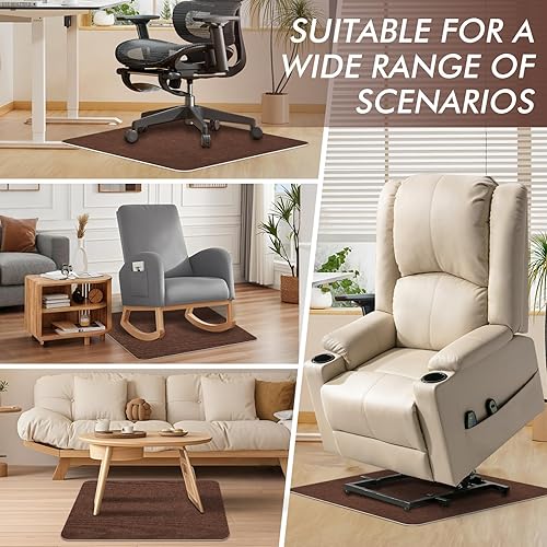 Miniatura 8 de Almohadillas reclinables para suelos de madera dura, pinzas reclinables antideslizantes, almohadillas para muebles para alfombras, tapete